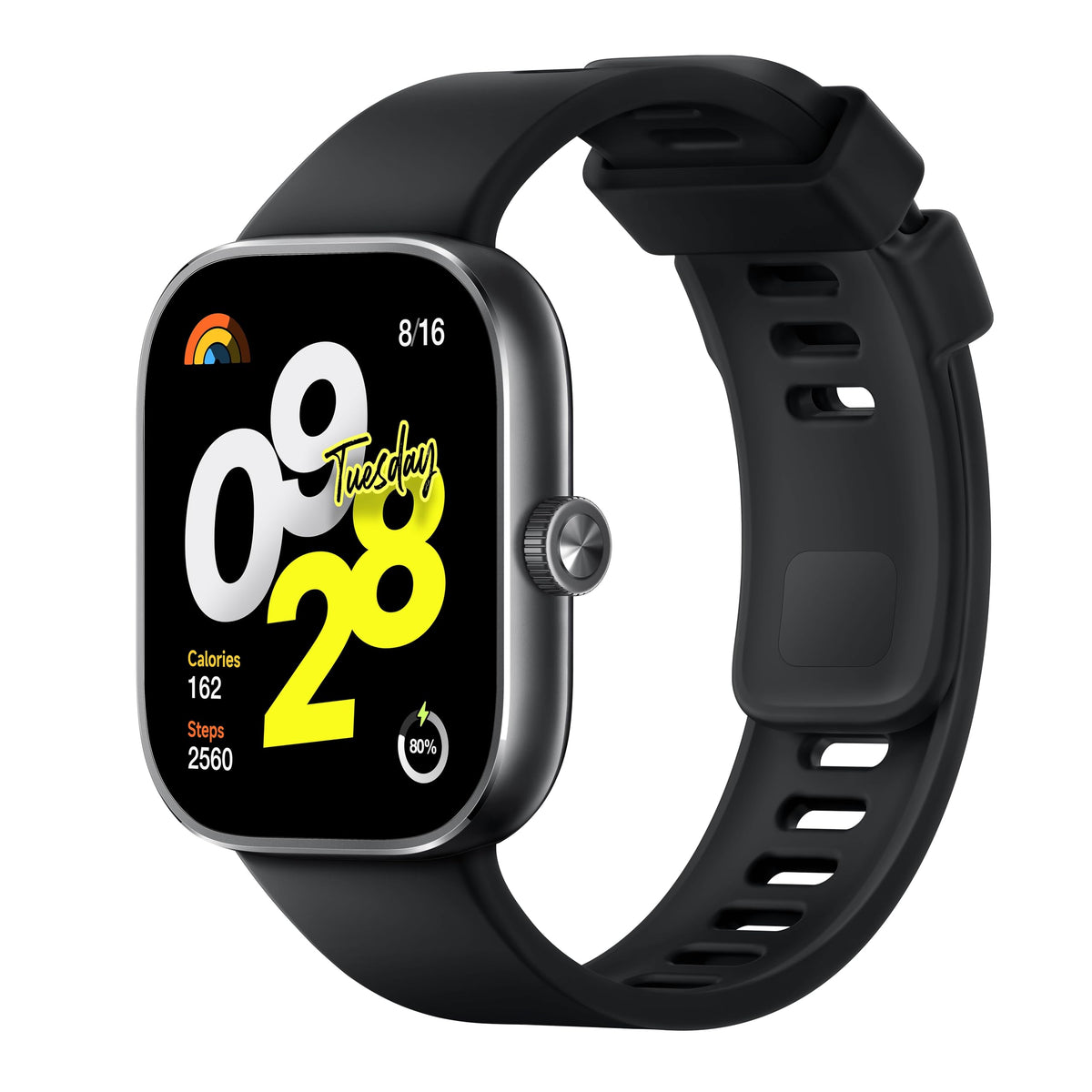 Xiaomi Redmi Watch 4 Smartwatch With 1.97' Amoled Display With 390 X 450 Pixels And 60Hz, Up To 20 Days Battery Life, Hyperos, Heart Rate And Blood Oxygen Measurements   Obsidian Black