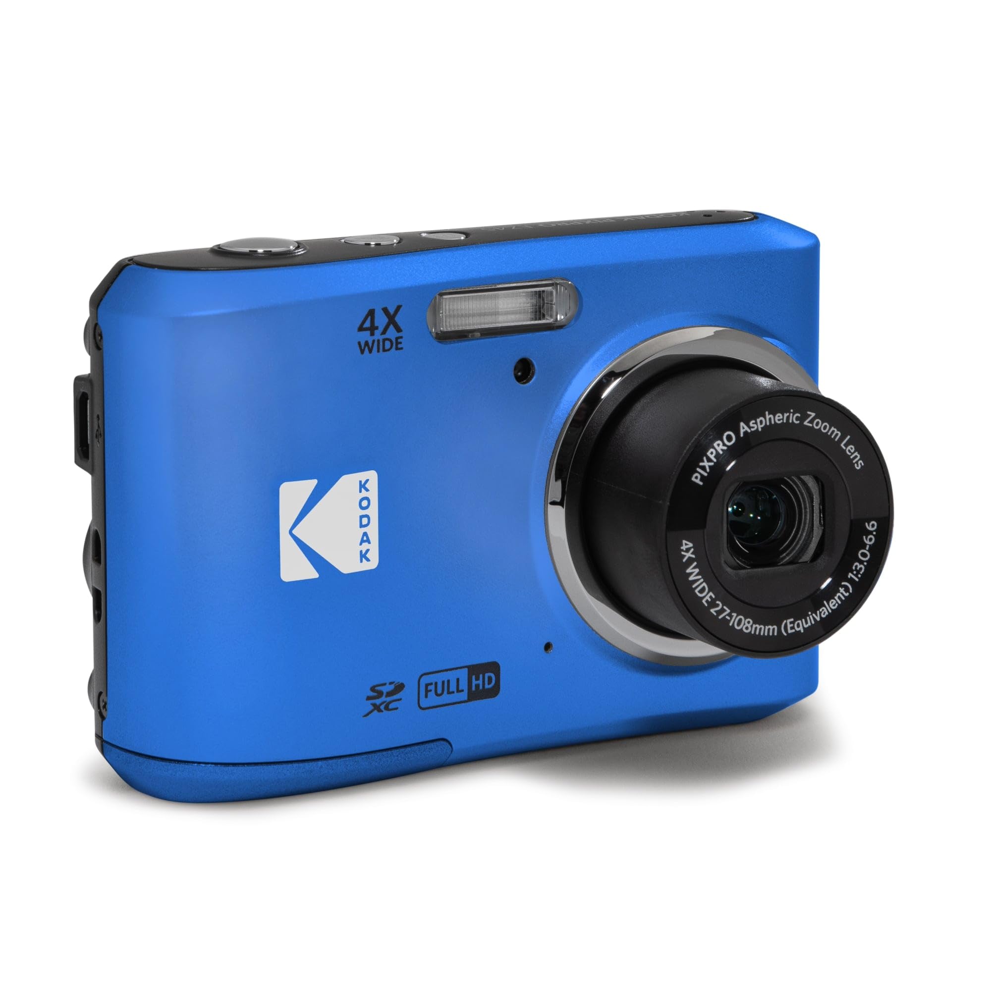 Kodak Pixpro Friendly Zoom Fz45 Bl 16Mp Digital Camera With 4X Optical Zoom 27Mm Wide Angle And 2.7'' Lcd Screen (Blue)