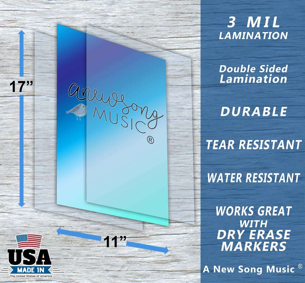 A New Song Music Laminated Left Handed Guitar Fretboard And Chord Chart 11''X17'' Instructional Poster