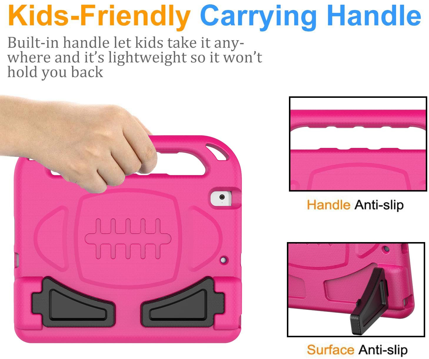 Bmouo Kids Case For Ipad 5Th/6Th Generation (9.7 Inch, 2017/2018), Ipad Air 2 Case With Screen Protector, Shockproof Handle Stan