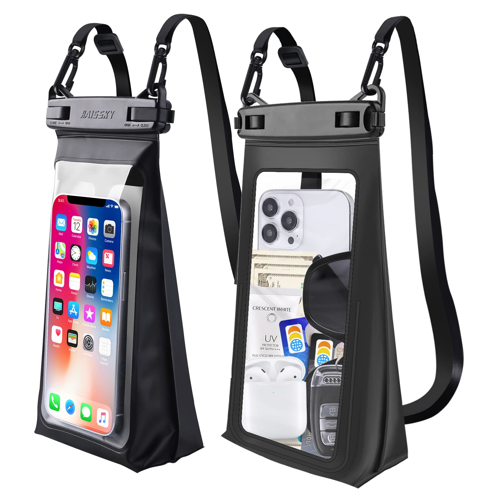 Large Capacity Waterproof Phone Pouch Floating, Waterproof Bag Case For Iphone 15 14 Pro Max 13 12 11 X Xr 8 Plus Samsung Up To 