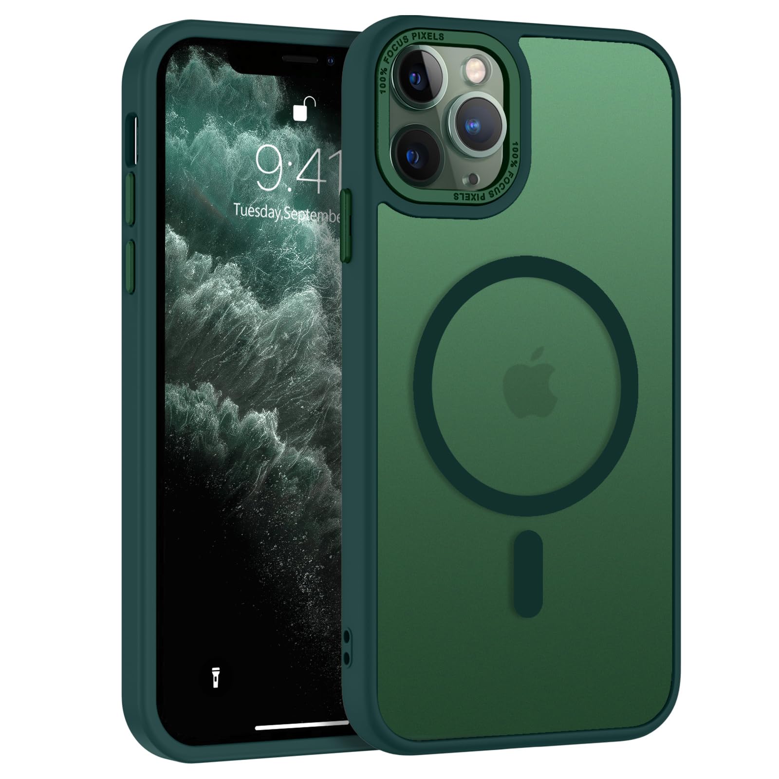 Bentoben For Iphone 11 Pro Case [Compatible With Magsafe] Translucent Matte Magnetic Iphone 11 Pro Phone Case Slim Shockproof Bu