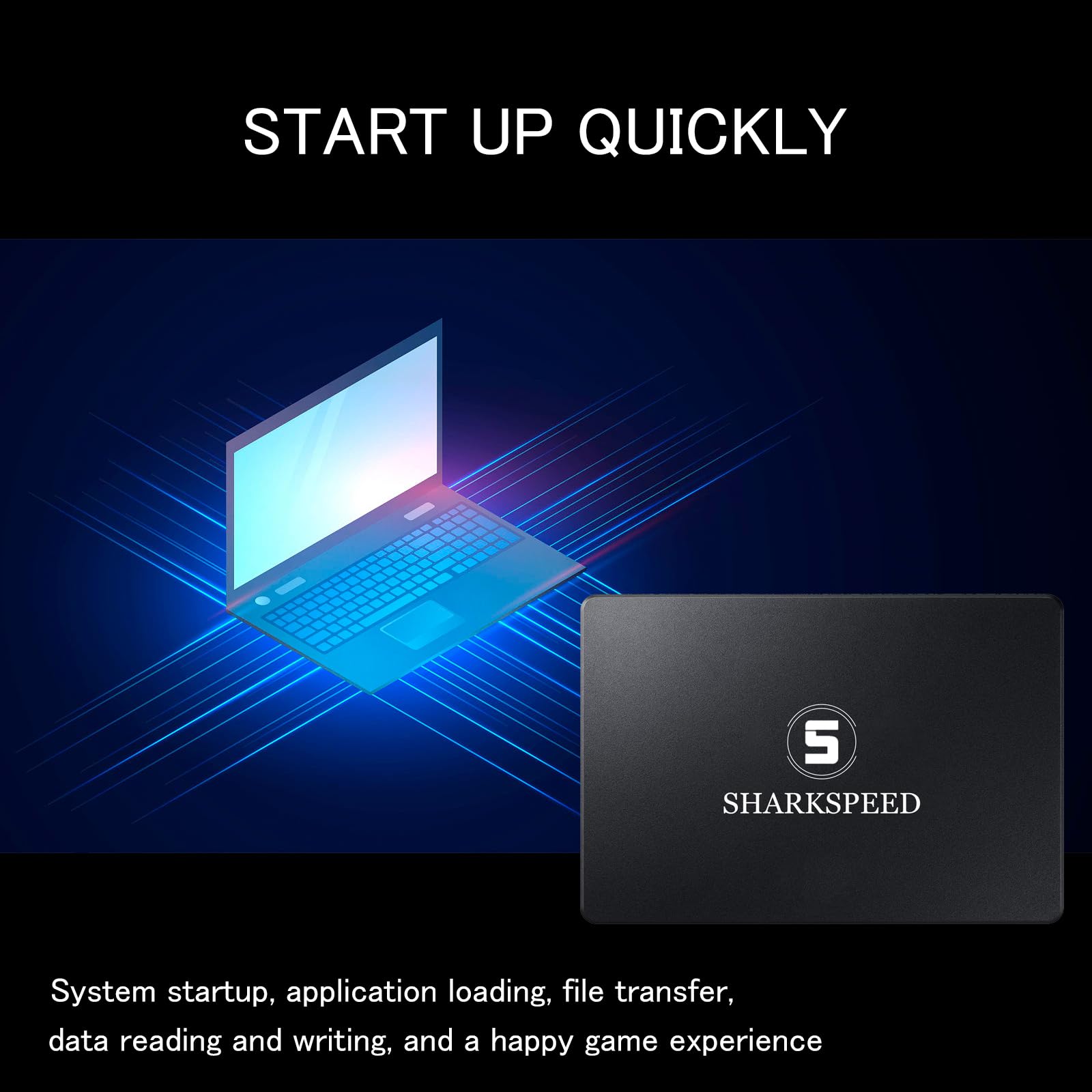 Sharkspeed Ssd 4Tb 2.5    Internal Solid State Drive Sata 3 3D Nand 6Gb/S Read Speed Up To 550 Mb/S (2.5Inch, 4Tb)