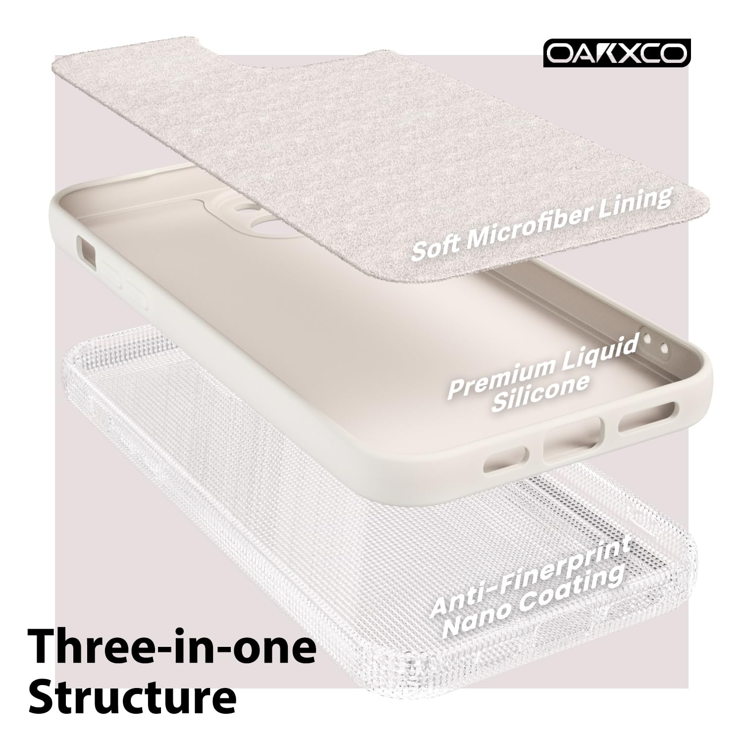 Oakxco For Iphone 15 Plus Phone Case Liquid Silicone, Thin Slim Soft Rubber Gel Tpu Plain Simple Cover For Women Girl Cute, Matt