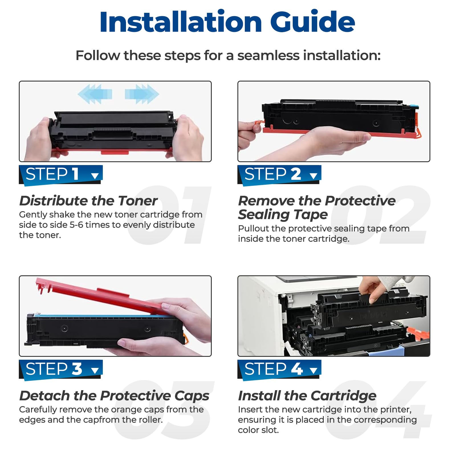 410A Toner Cartridges Color Laser Jet Pro M452 Mfp M477 M377 Series Compatible For Hp 410A 410X Toner Cartridges 1 Pack Black Fo
