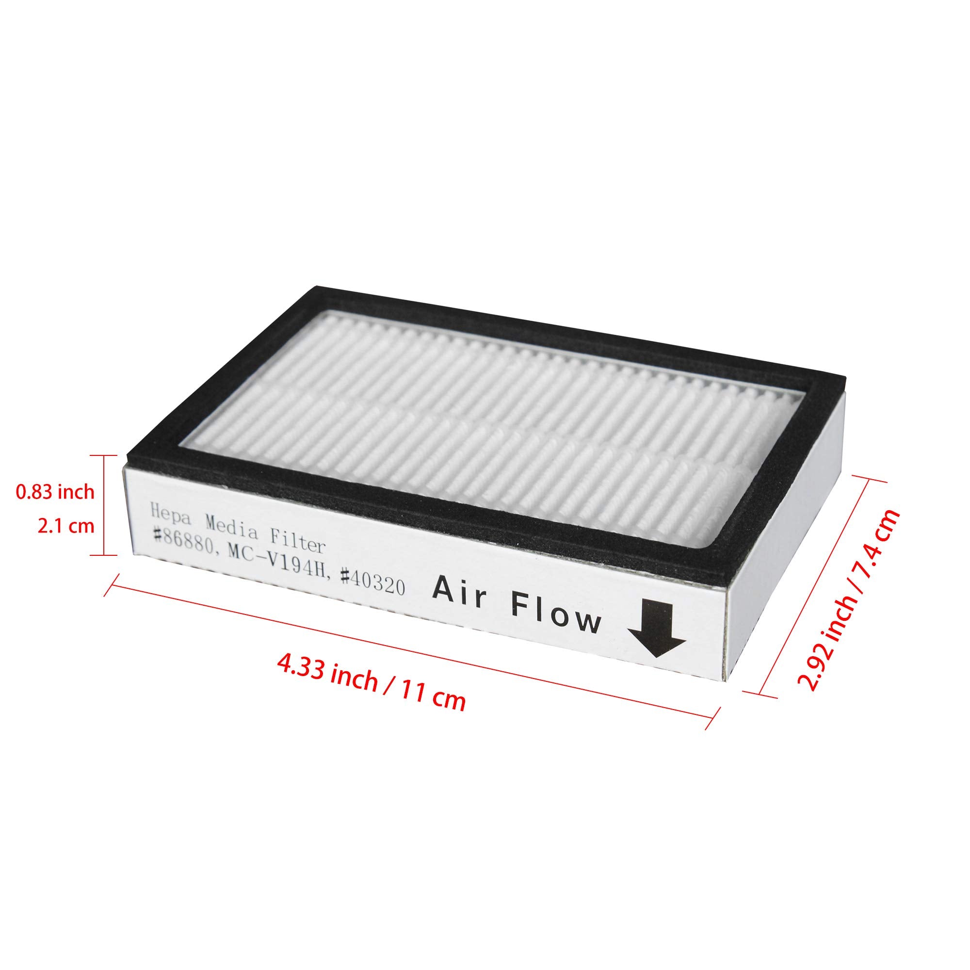 Atxkxe 3 Pack Replacement Exhaust Hepa Filter Ef 2 For Kenmore Vacuum Cleaners (Compares To 86880 And Mc V194H) (Ef 2 * 3)