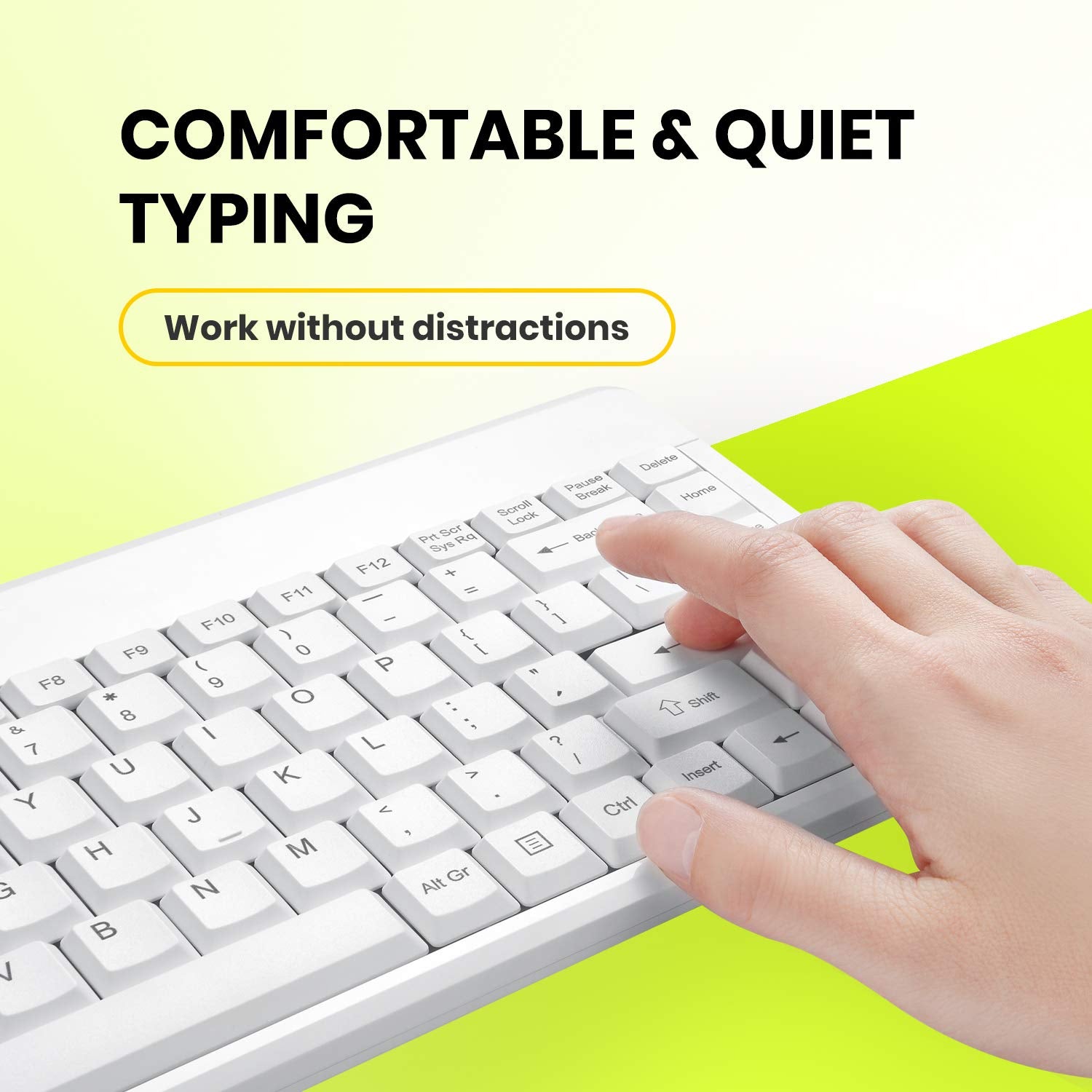 Perixx Periboard 409Pw Wired Ps2 Mini Keyboard   12.36X5.75X0.79 Inches Dimension   White   Us English Layout,Pb 409Pwus 11829