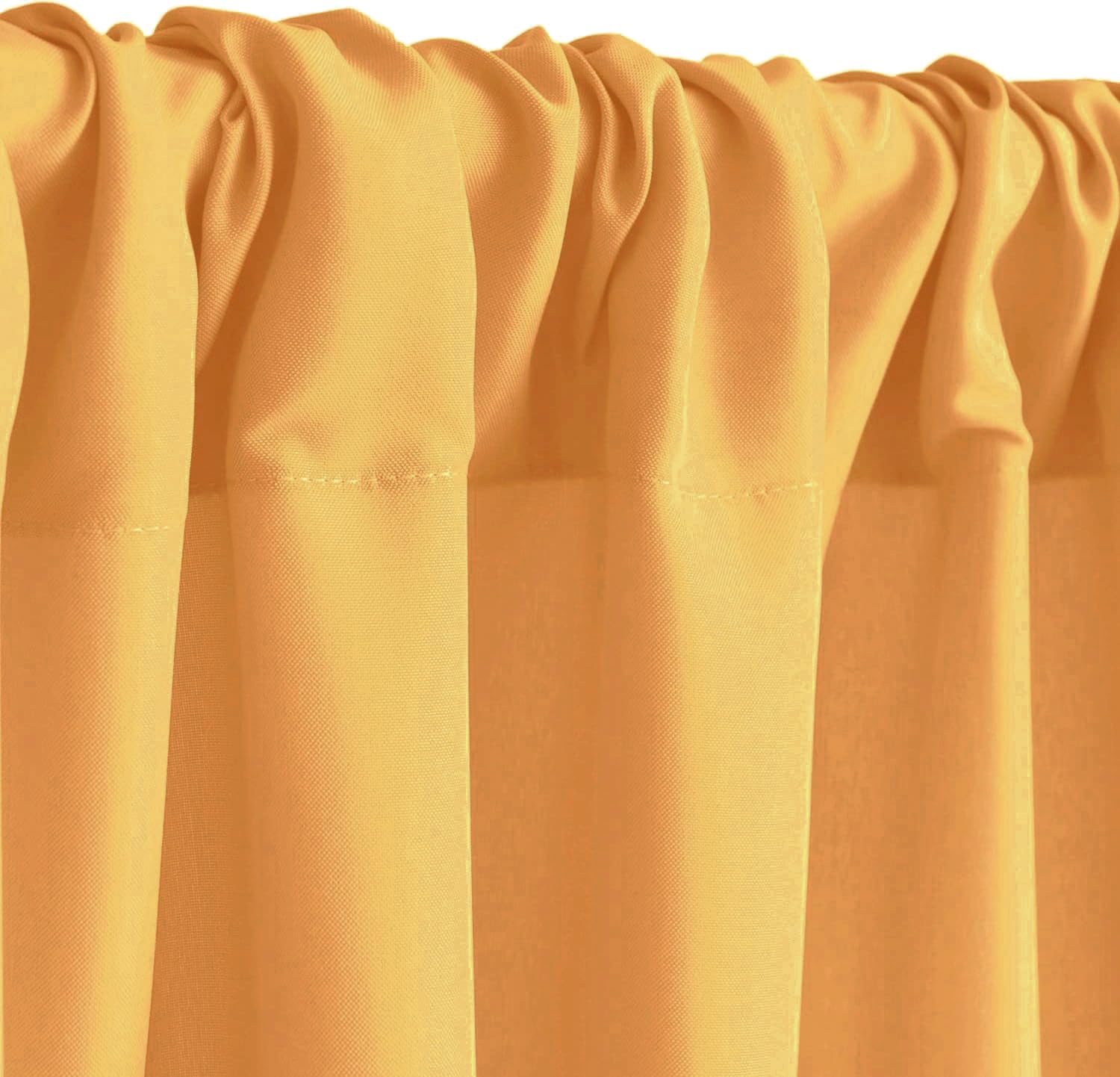 Hiasan Orange Yellow Backdrop Curtains For Parties, Polyester Photography Backdrop Drapes For Family Gatherings, Wedding Decorat
