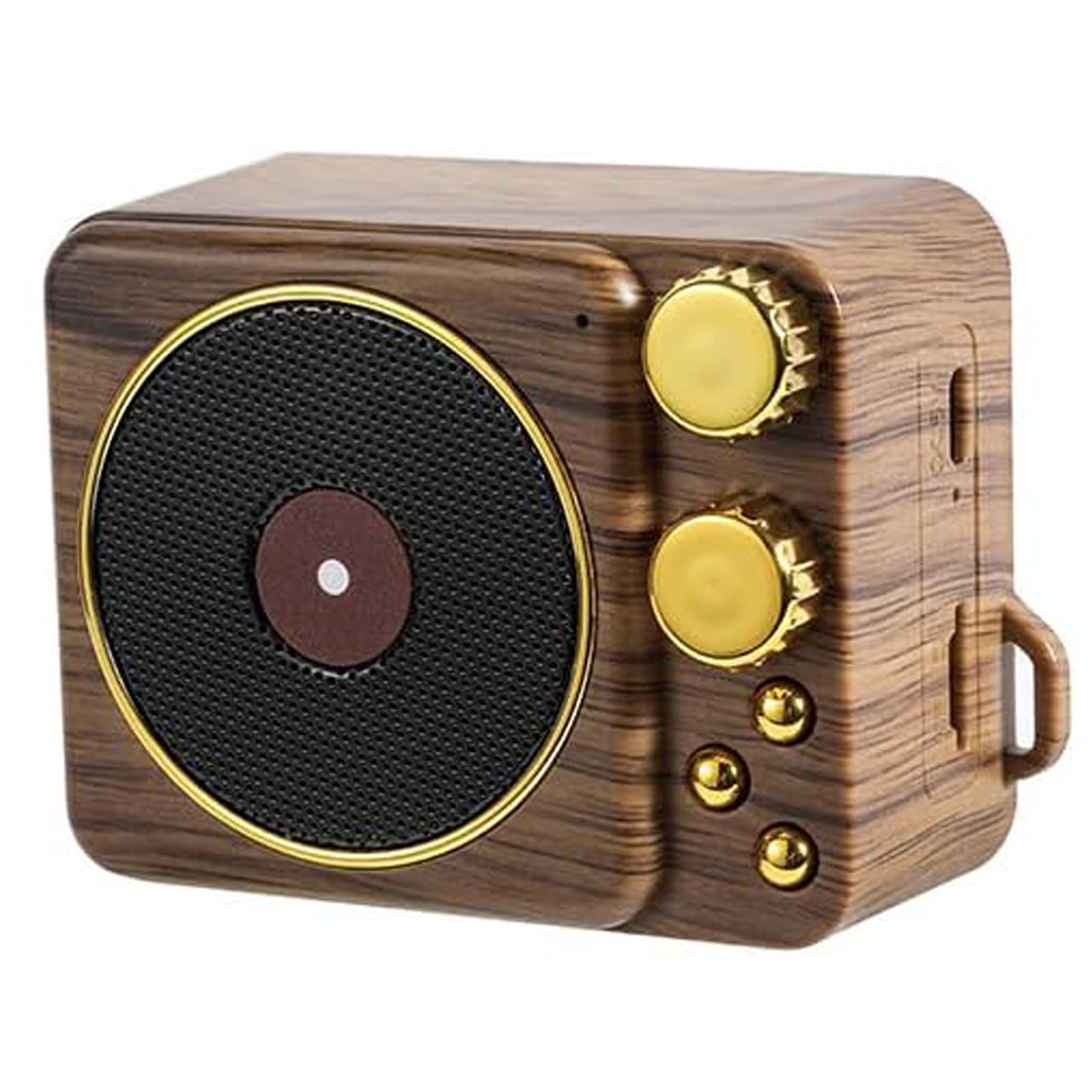 Mini Retro Music Speaker Vintage Wireless Portable Outdoor Speakers Loud Stereo Sound Speaker Built in Mic Support Answering Cal