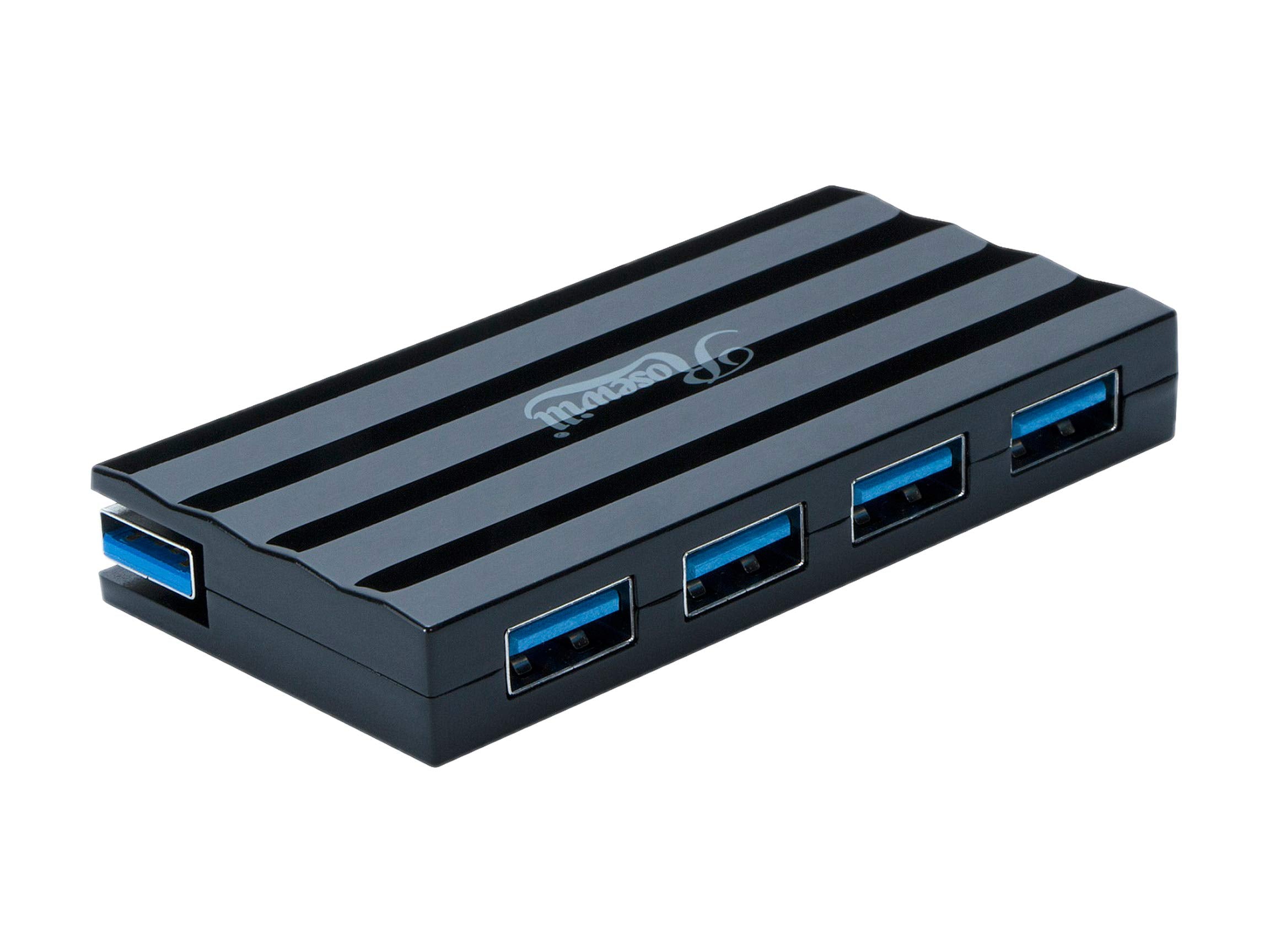 Rosewill Rhb 320B Usb 3.0 4 Ports Mini Hub With Built In Cable