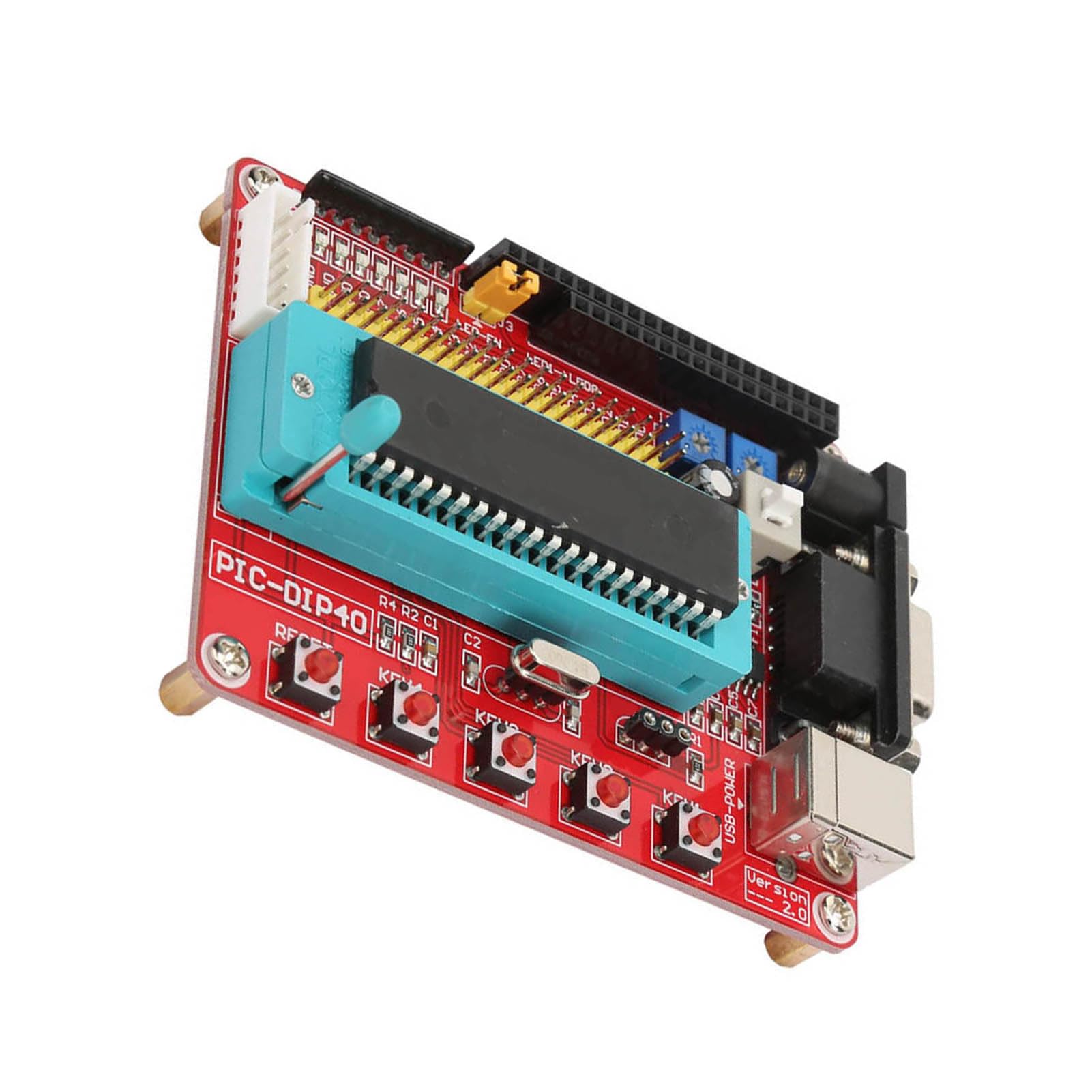 Learning Development Board, Pic16F877A Microcontroller Learning Board With Rs232 Interface