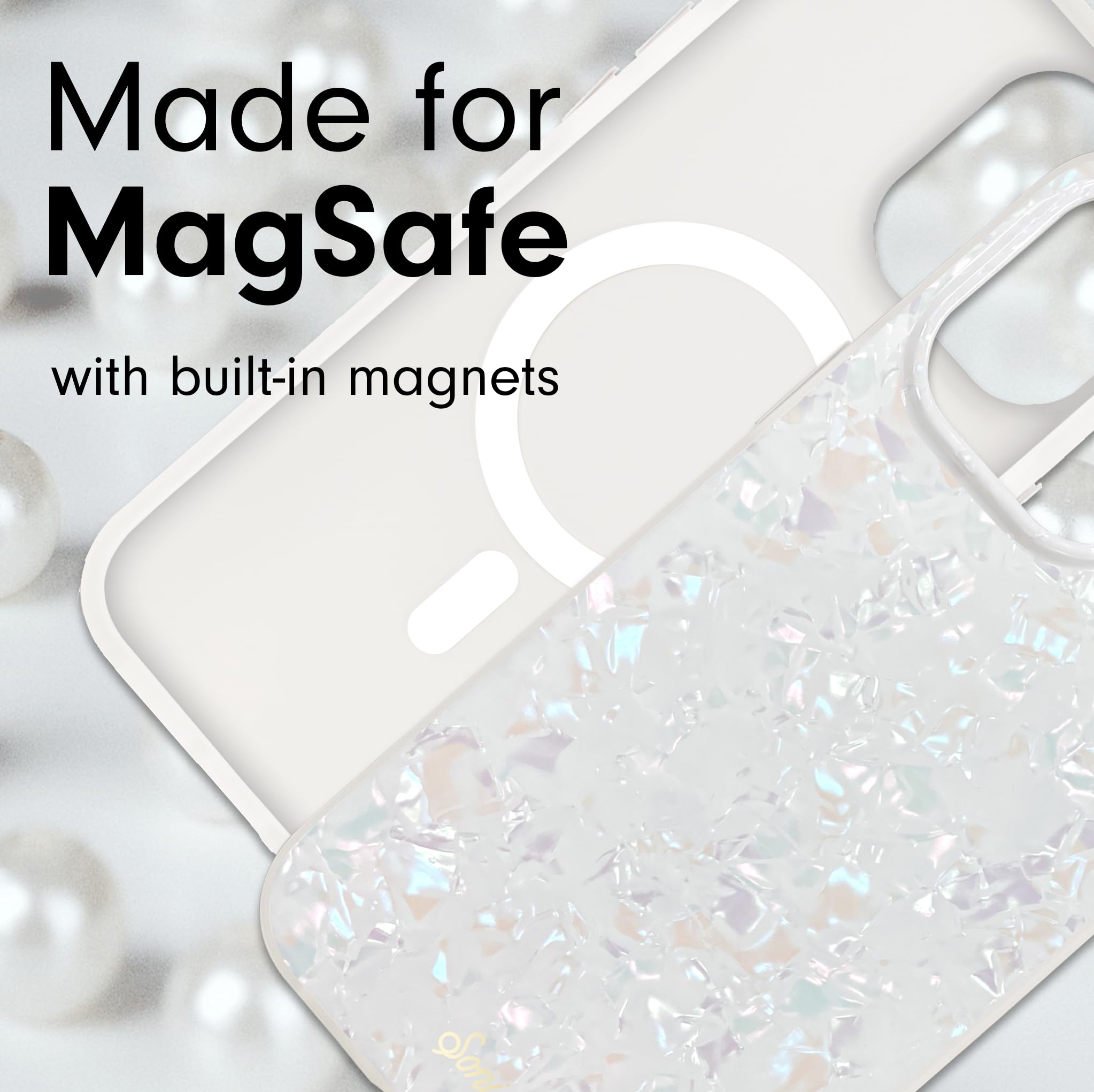 Sonix Case For Iphone 15 Pro | Compatible With Magsafe | 10Ft Drop Tested | Pearl Tort