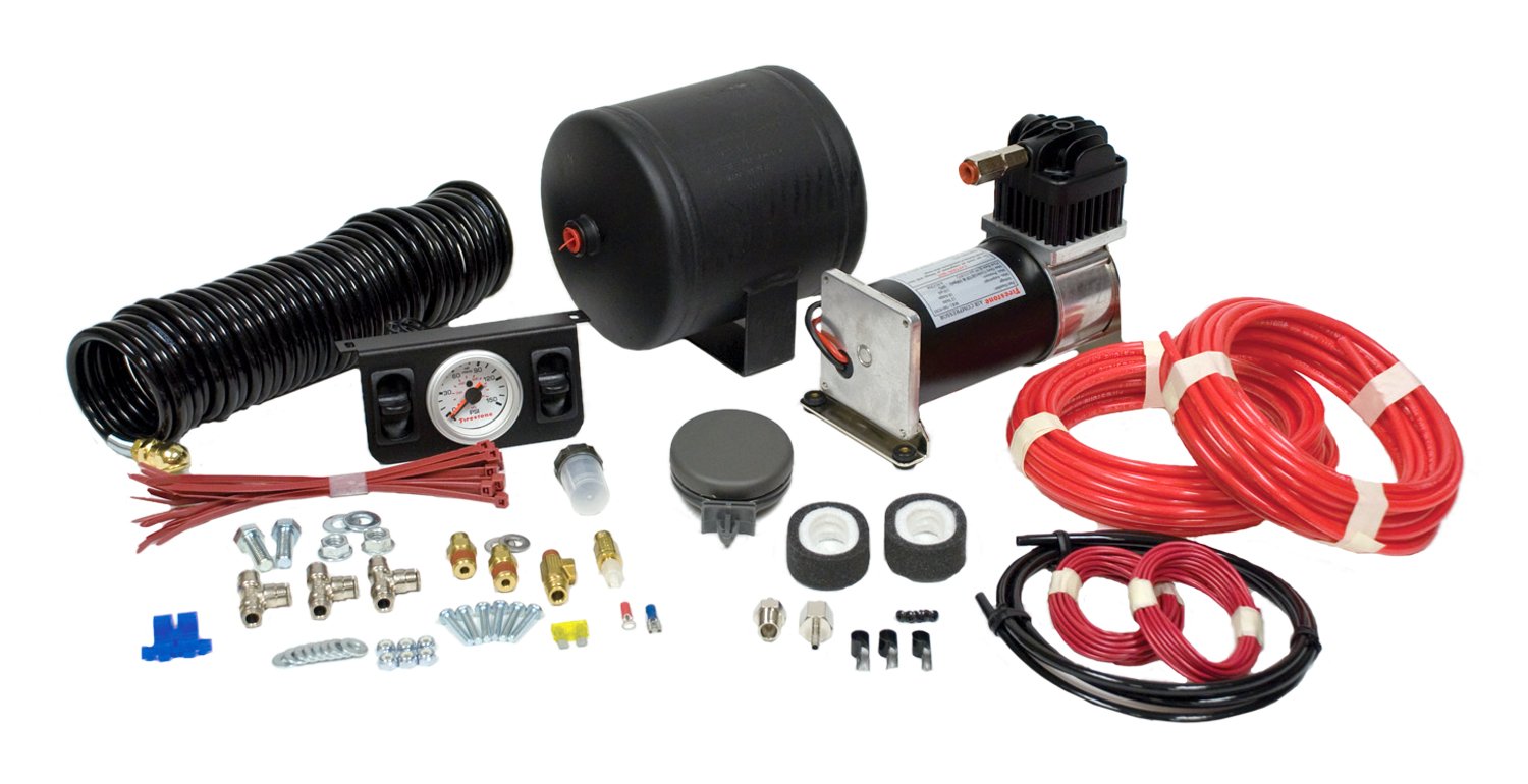 Firestone ( 2168 Air Rite Air Command Ii Heavy Duty Air Compressor Kit W/Dual Pneumatic Gauge (Wr17602168)