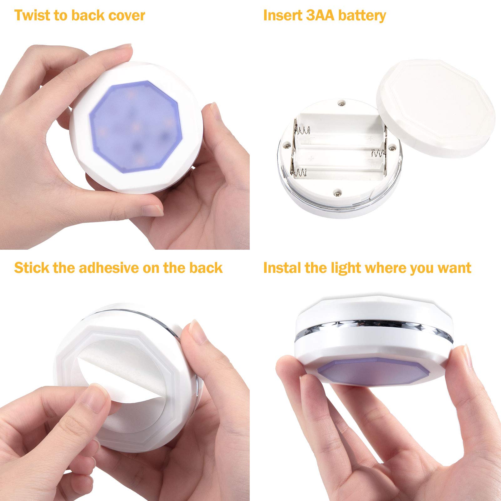 Lunsy Halloween Pumpkin Lights, Pumpkin Lights With Remote Control, Jack-O-Lantern Lights, Rgb Color Changing, Battery Operated,