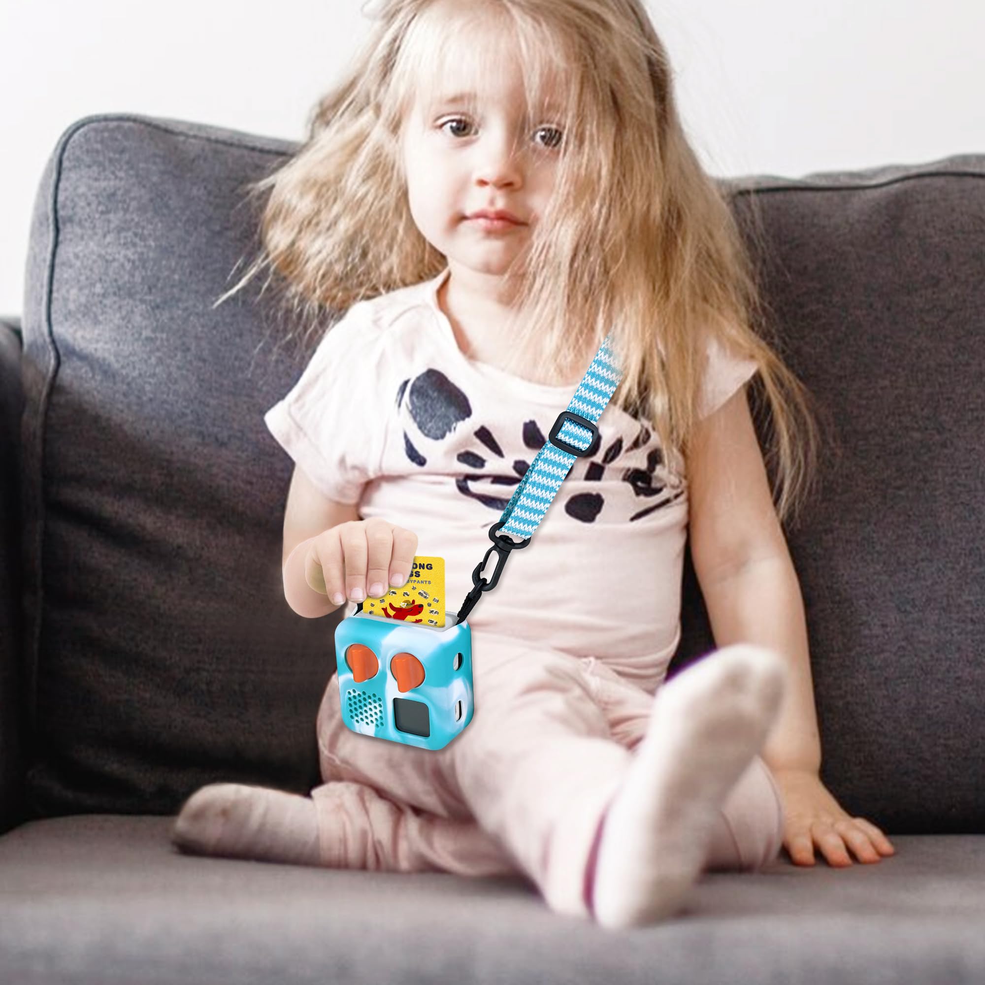 Silicone Jacket Compatible With Yoto Mini Player, With Shoulder Strap