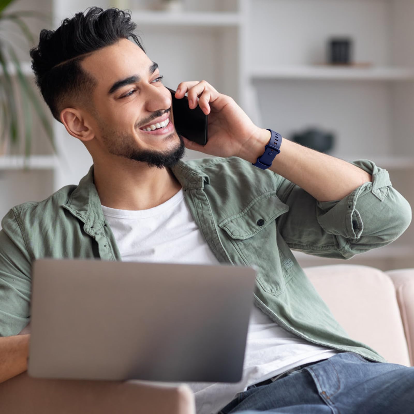 Lerobo Compatible With Fitbit Versa 4 Versa 3 Bands, Compatible With Fitbit Sense 2 Bands For Women Men, 8 Pack Sport Wristbands