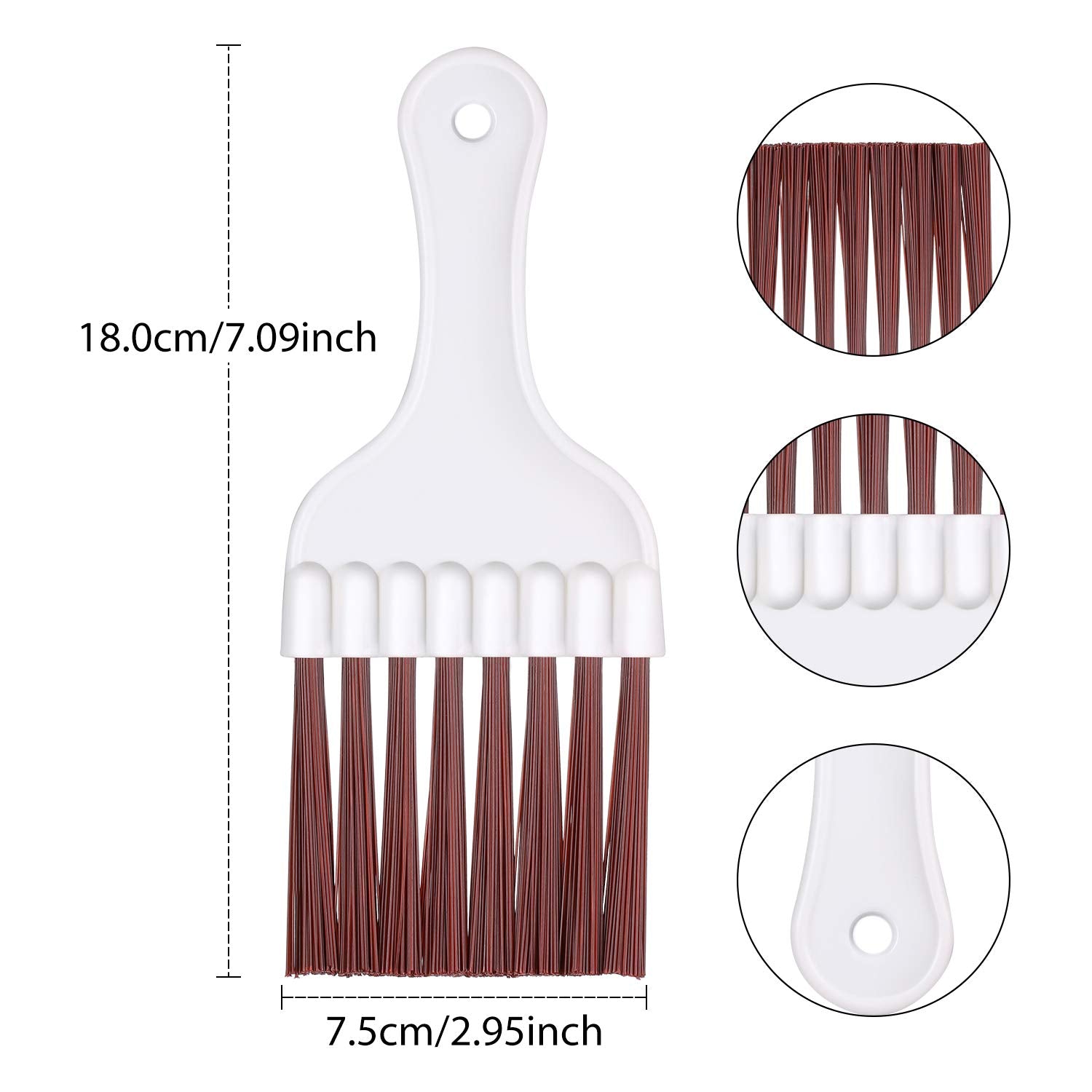 Boao 3 Pieces Air Conditioner Condenser Fin Cleaning Brush Stainless Steel Coil Cleaner Fin Comb Refrigerator Coil Cleaning Whis