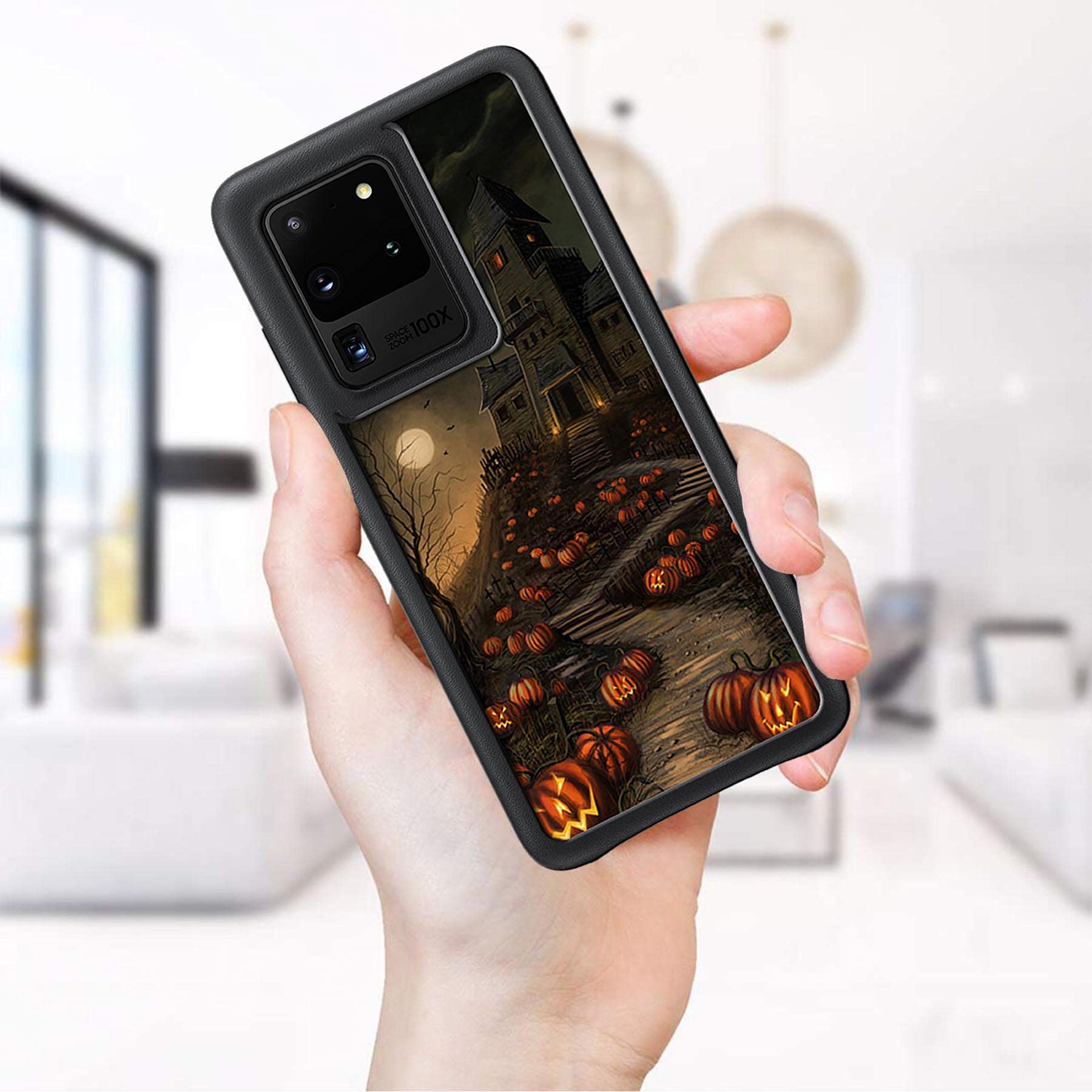 Vuttoo For Samsung Galaxy S20 Ultra 5G Case   Halloween Haunted House Pattern Phone Case   Tpu Shock Absorption Protection Phone