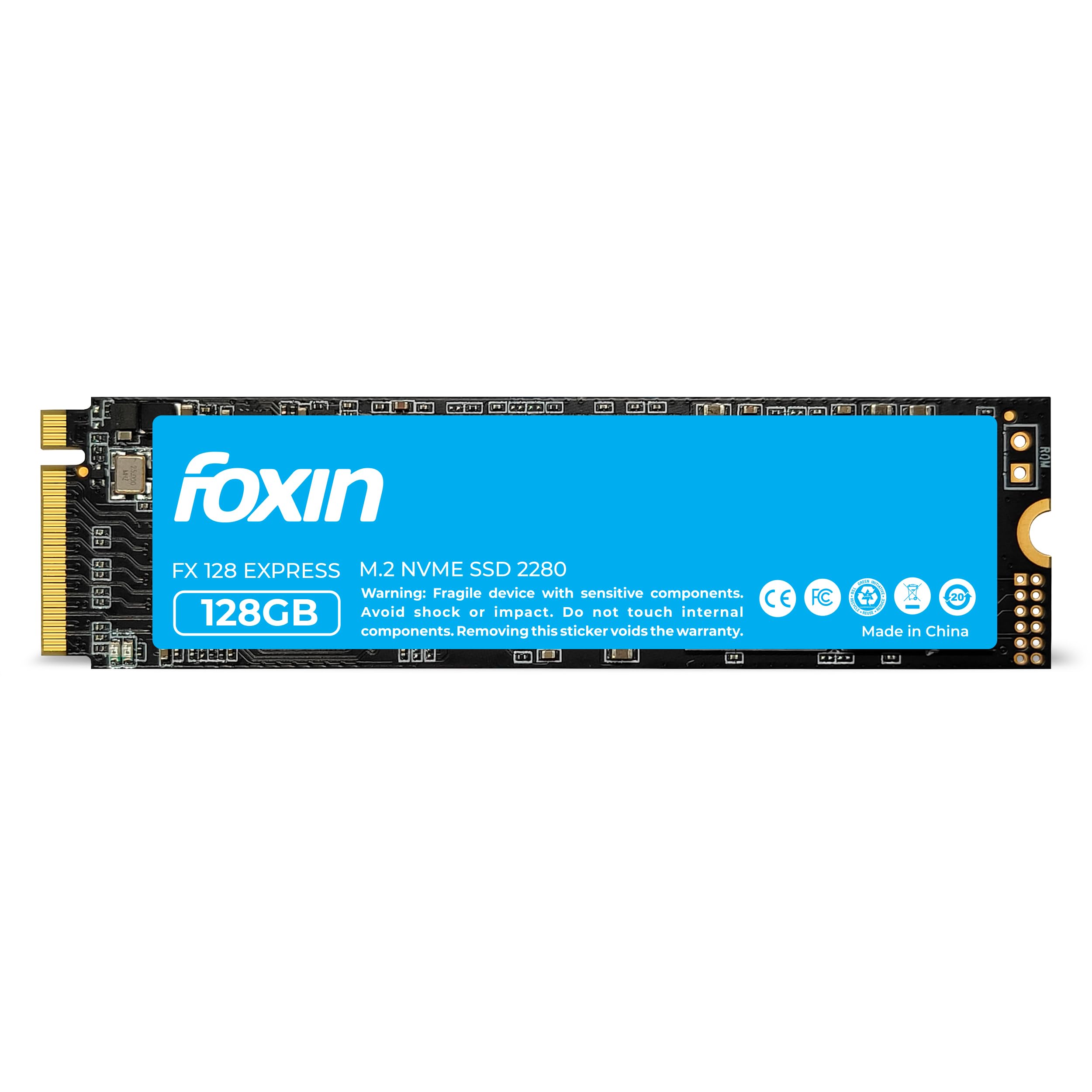 Foxin 128 Gb Nvme M.2 Ssd | Pcie Gen 3.0 X4 Internal Solid State Drive With 3200Mb/S Read, 2700Mb/S Write | Micron Chipset, Smi