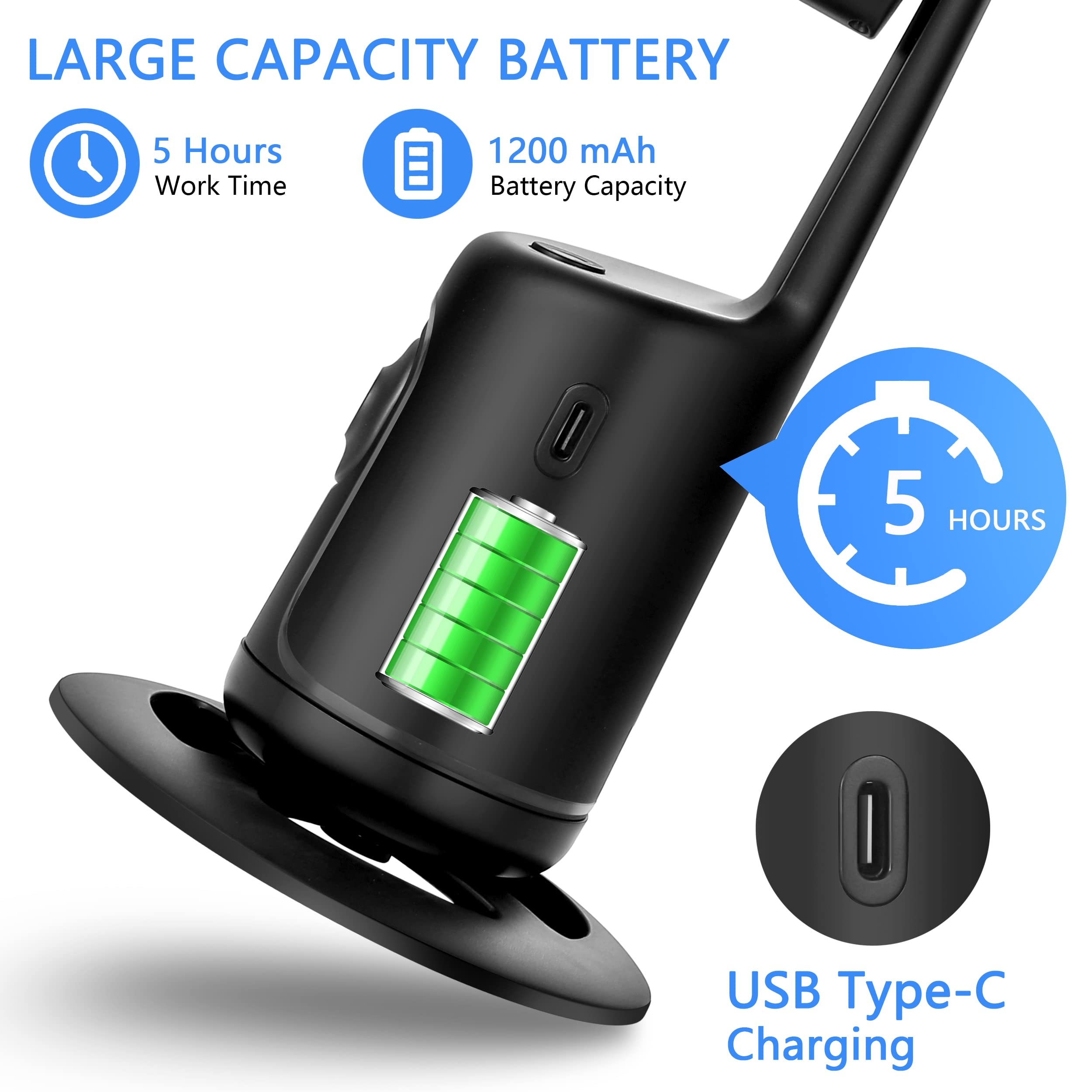 Auto Face Tracking Tripod, 360 Rotation Body Phone Camera Mount Smart Shooting Holder With Remote Selfie Stick, No App, Gesture