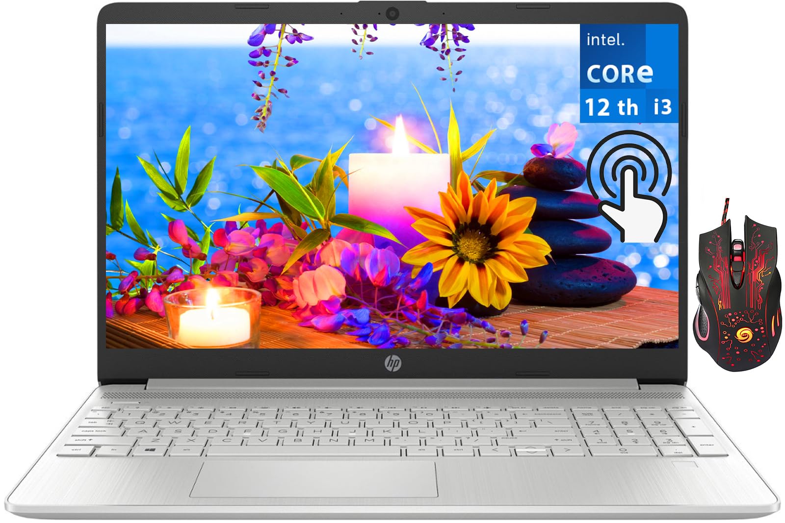 HP 2024 Newest 15.6 Touchscreen Laptop, 12th Gen Intel i3-1215U(Up to 4.4GHz), 32GB RAM, 2TB SSD, Intel UHD Graphics, Long Batte