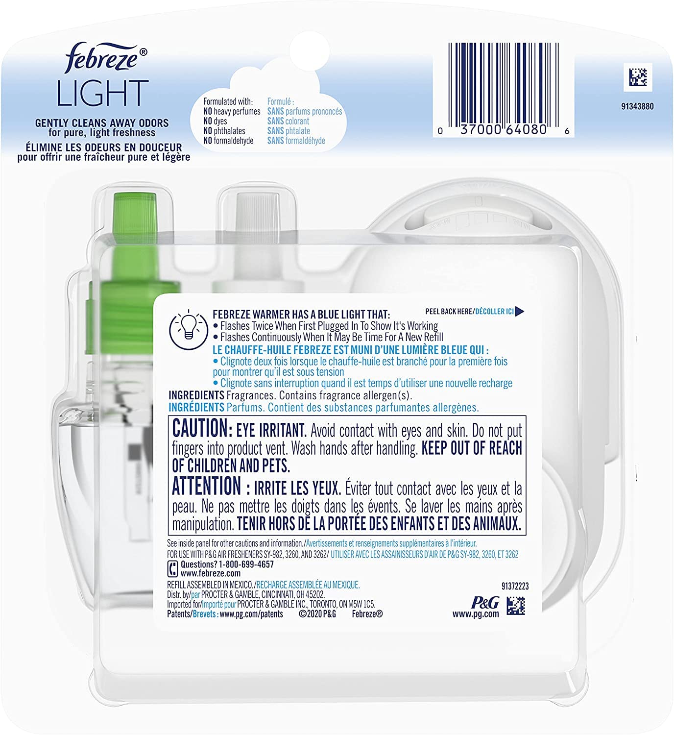 Febreze LIGHT PLUG Air Freshener, Bamboo, Starter Kit & Oil Refill - Thumbnail 5