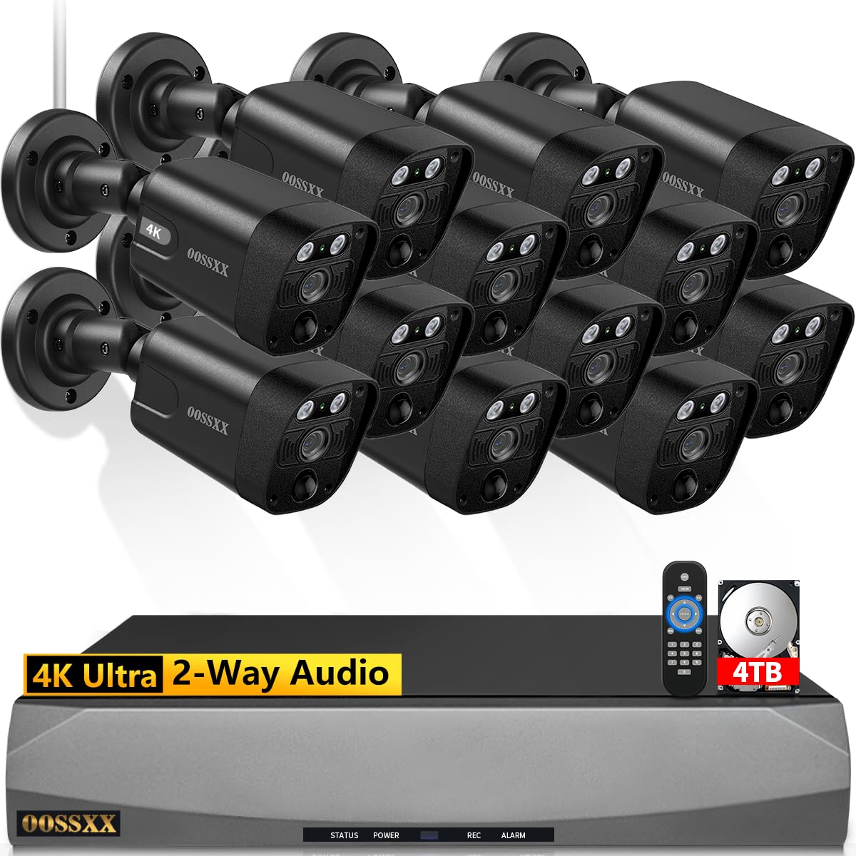 4K/8.0 Megapixel & 130� Ultra Wide Angle 2 Way Audio Poe Outdoor Home Security Camera System Wired Outdoor Video Surveillance Ip Cameras System