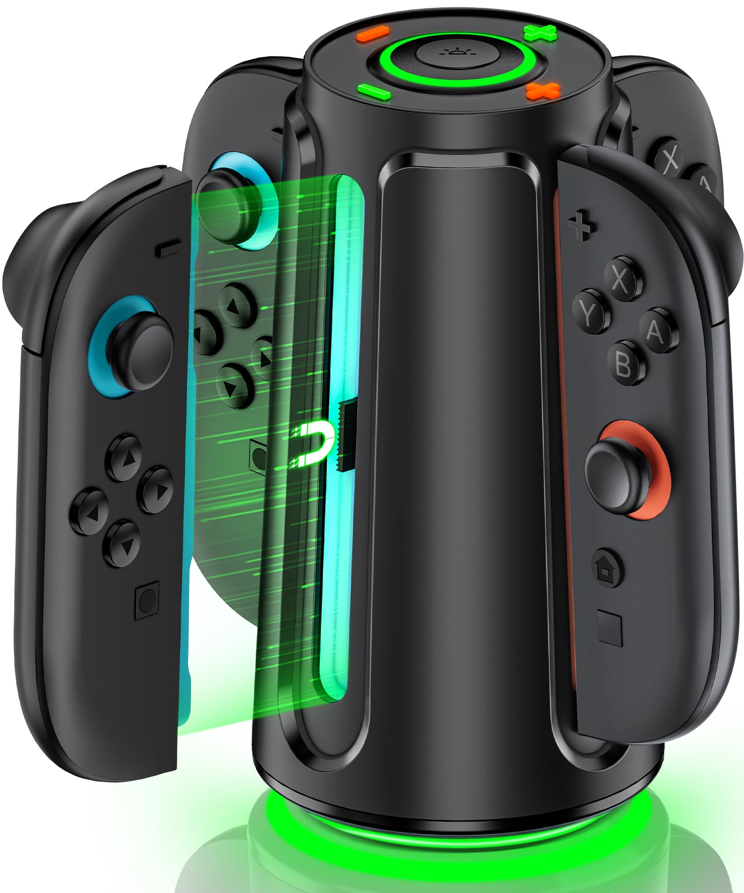 Charging Dock for Nintendo Switch 2 Joy-Con - 4 in 1 Magnetic Charging Dock with Status Indicator Lights/3H Fast Charge, Charger