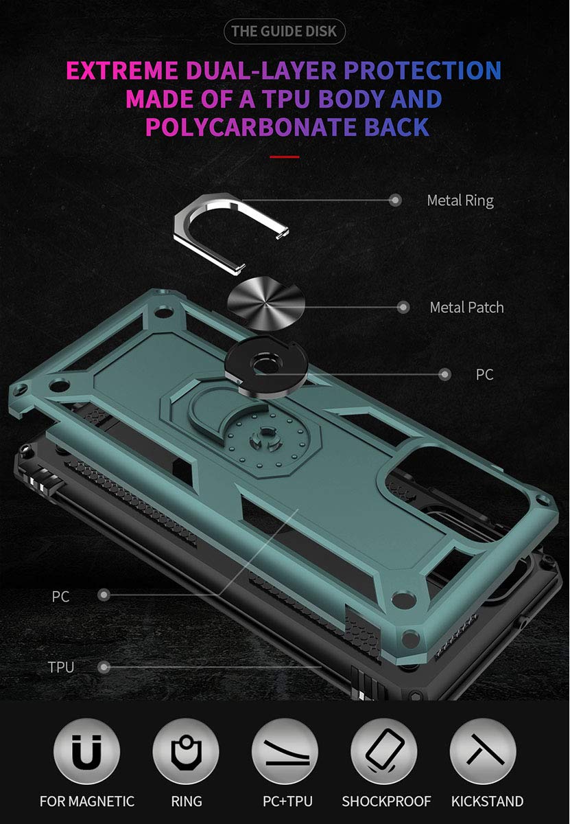 Addit Case For Samsung S20 Plus Phone Case Samsung Galaxy S20 Plus Case, Military Grade, Heavy Duty, With Stand Ring, Support Ma
