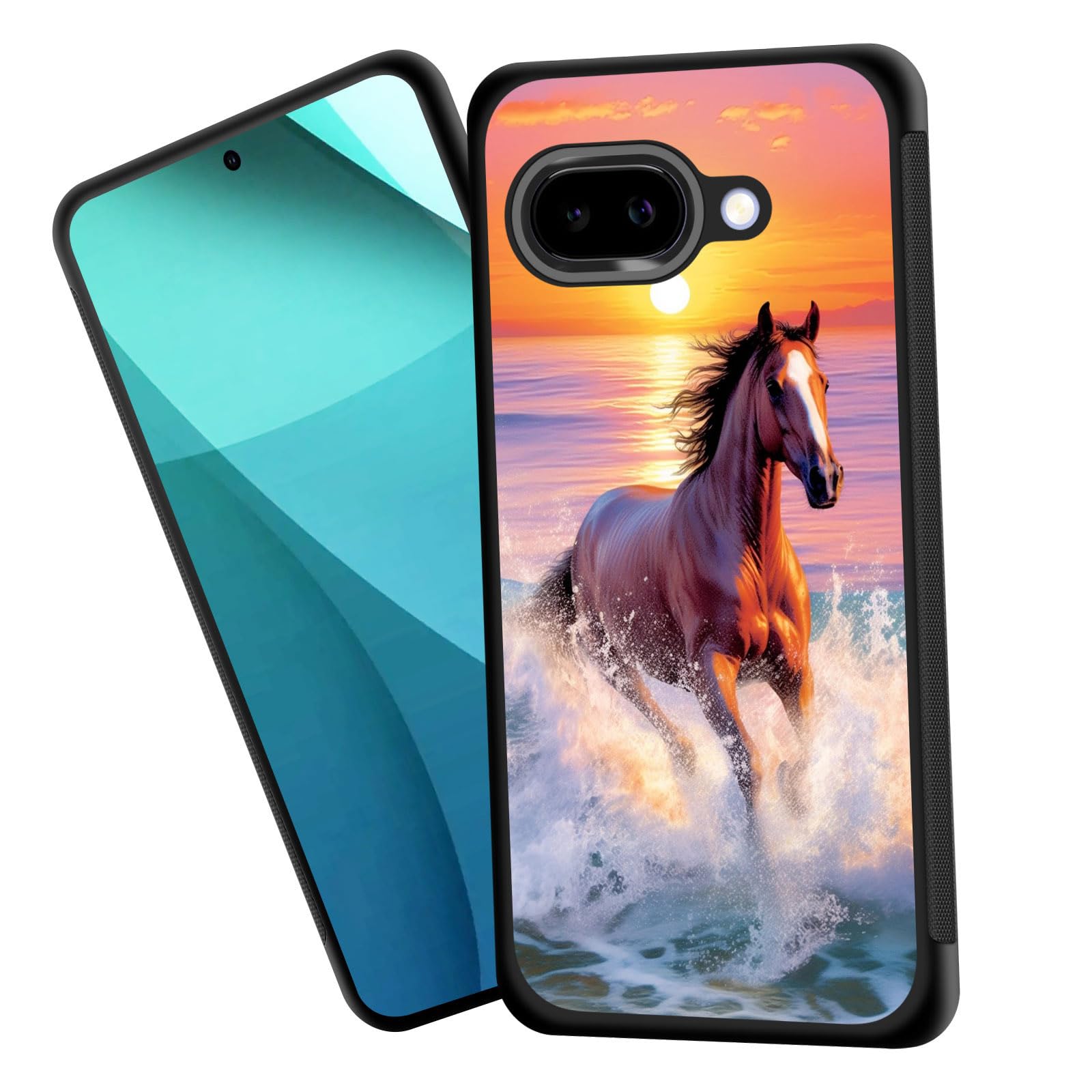 Zqlplzr For Pixel 9A Case,Tire Anti-Skid Edges Cute Design Shockproof Bumper Full Protection Back Cover For Google Pixel 9A 6.3'