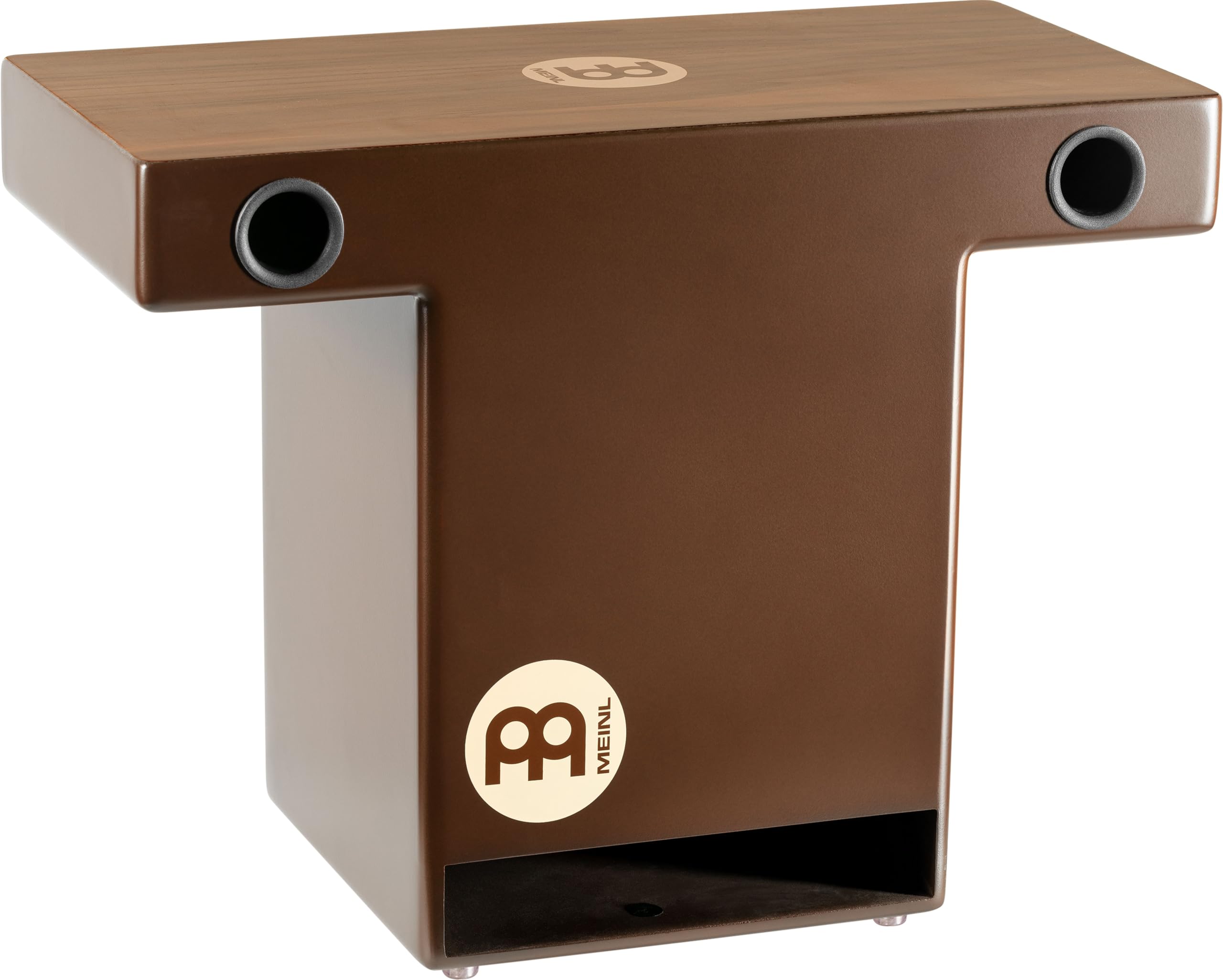 Meinl Slaptop Cajon Box Drum With Internal Snares And Forward Projecting Sound Ports   Not Made In China   Walnut Playing Surfac