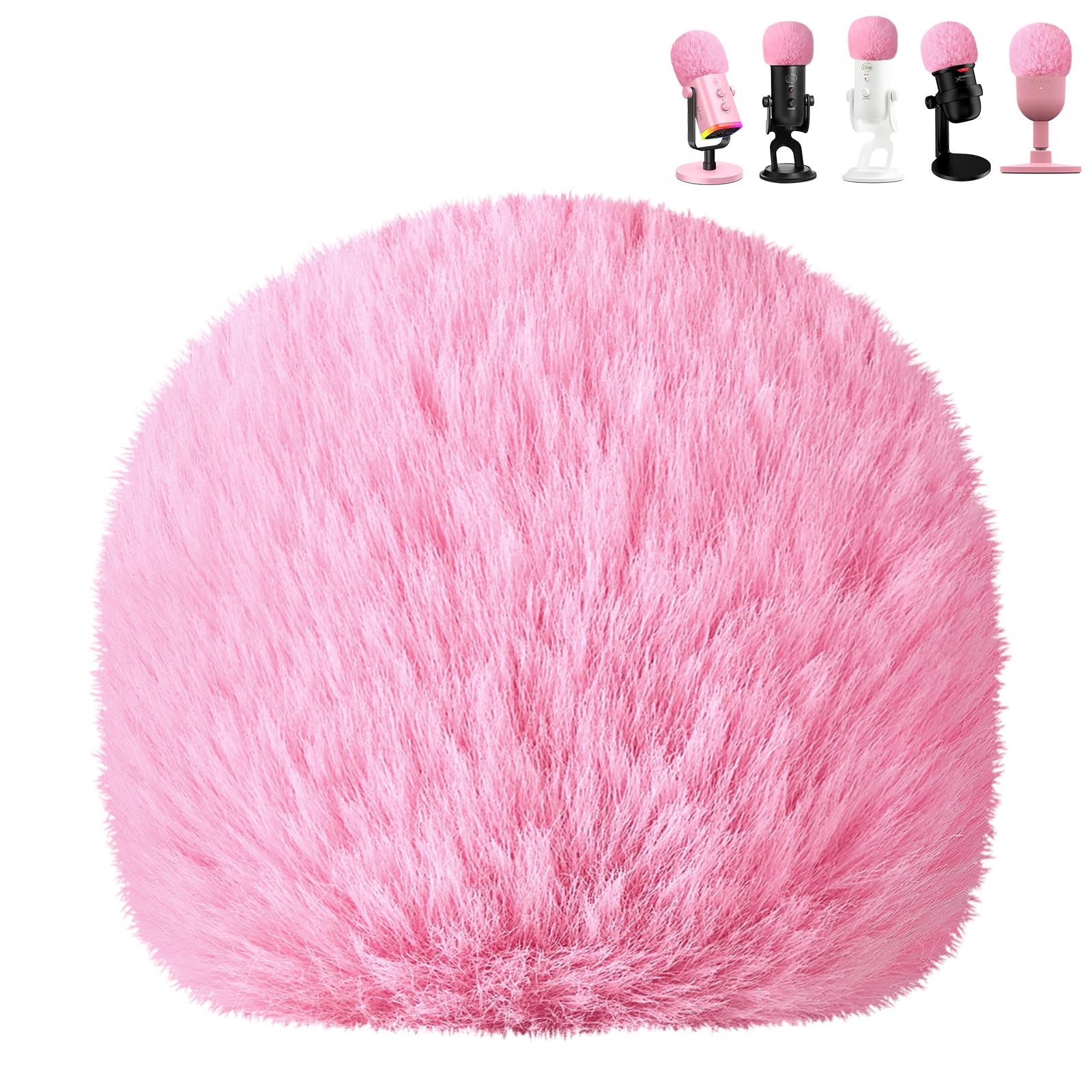 Microphone Pop Filter For Blue Yeti, Yeti Pro, Yeti X, Nano, Am8, Solocast And More Usb Mics, Asmr Microphone Windscreen Muff, F