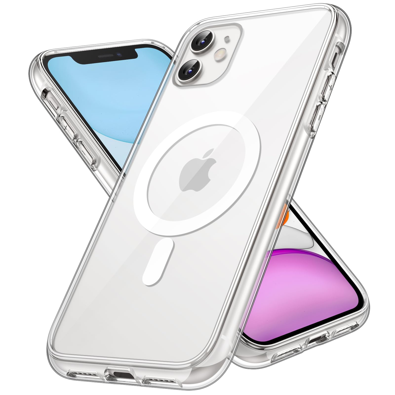JETech Magnetic Case for iPhone 11 6.1-Inch Compatible with MagSafe Wireless Charging, Shockproof Phone Bumper Cover, Anti-Scrat