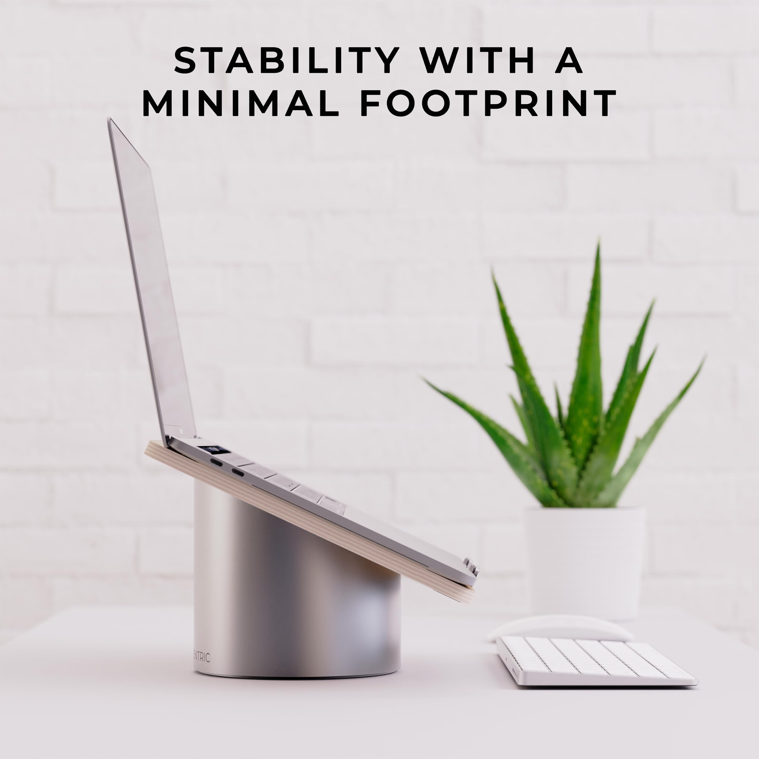 Humancentric Portable Electronic Device Stand   Black Walnut Wood Laptop Stand, Ergonomic Computer Stand For Laptop, Compatible With Macbook Stand Up To 16 Inches