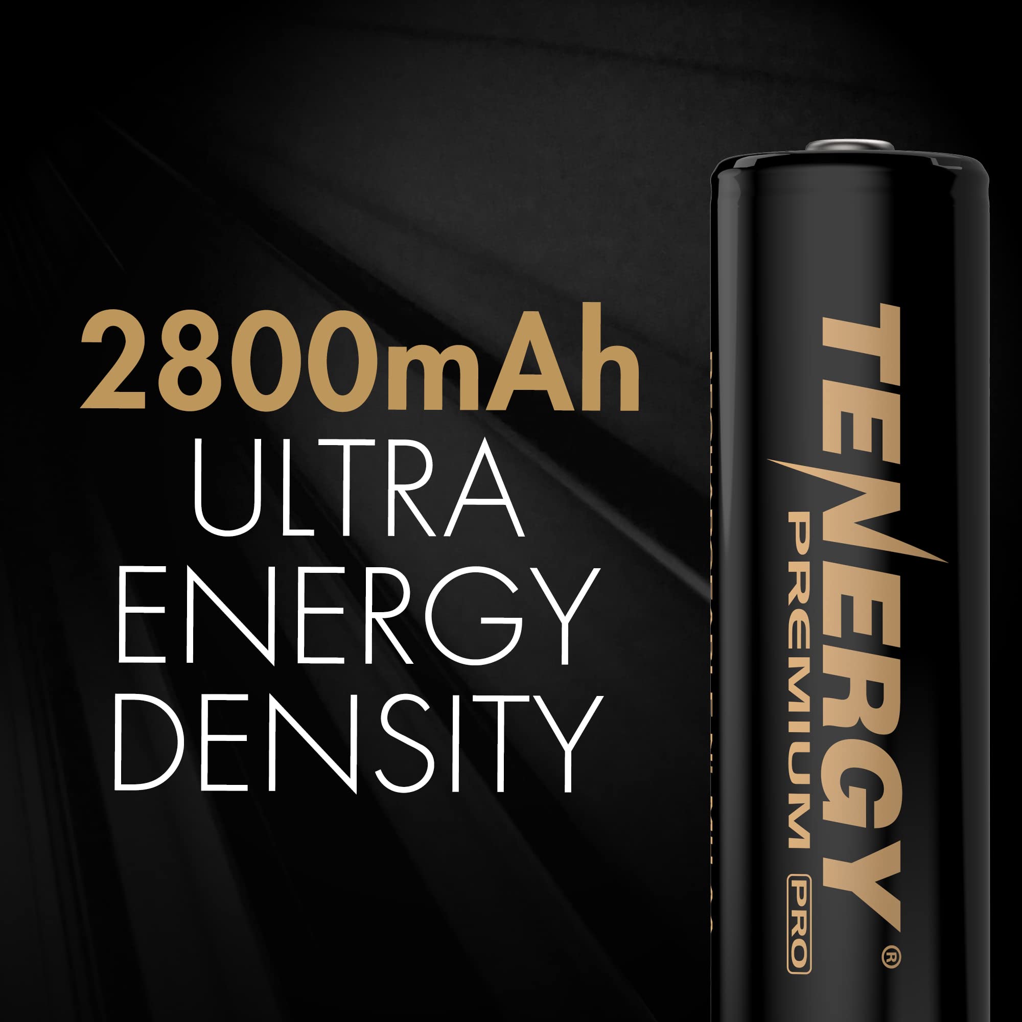 Tenergy Premium PRO 2800mAh NiMH Rechargeable AA Batteries 12 Pack