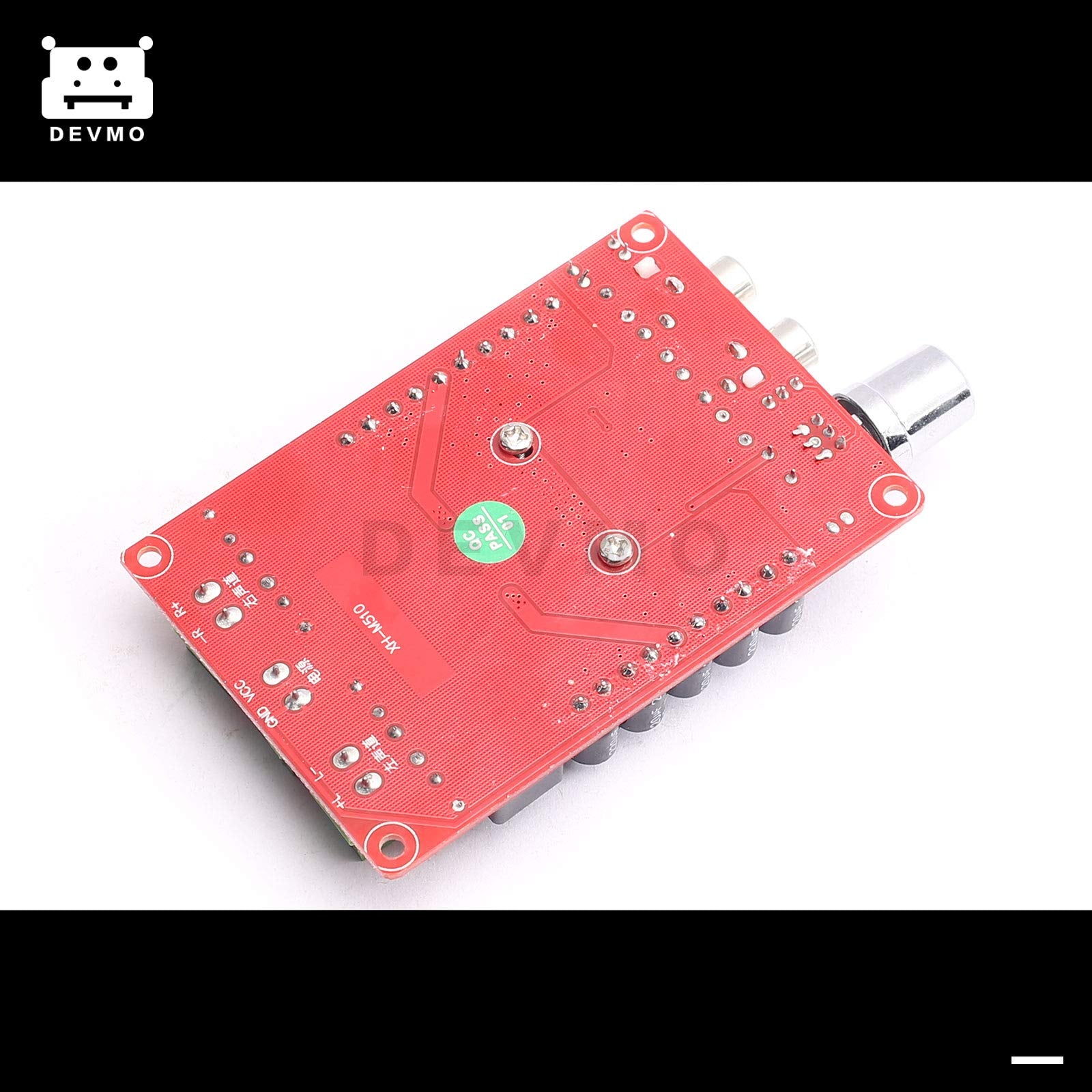 Devmo Tda7498 100W + 100W Dual Channel Class D Audio Amplifier Board, Dc 24V Digital Stereo Power Amp Module For 8O Home Theater