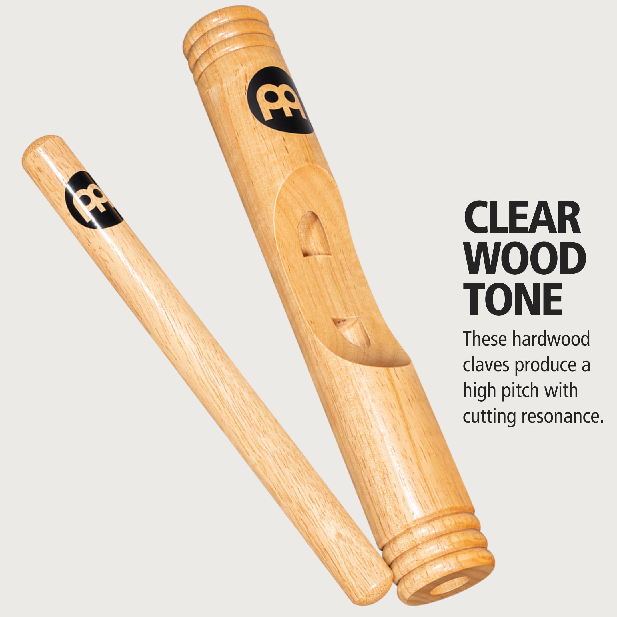 Meinl Percussion Cl3Hw African Hardwood Claves, Hollow Body