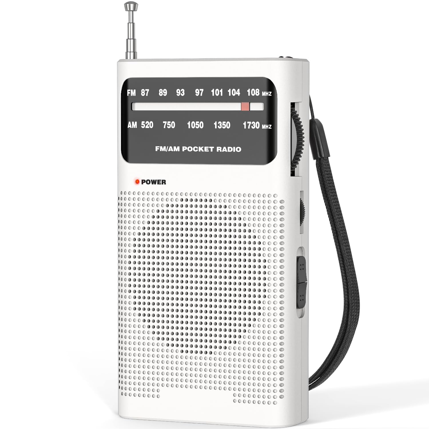 Goodes Portable Radio Am Fm, Transistor Radio With Loud Speaker, Headphone Jack, 2Aa Battery Operated Radio For Long Range Recep