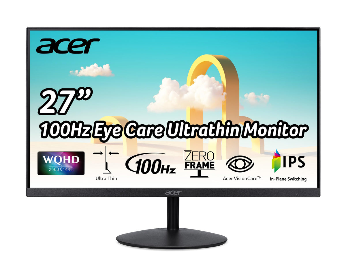 Acer Sb272U Ebiip 27'' Wqhd 2560X1440 Ips Zero Frame Gaming Office Monitor | Amd Freesync Technology | Ultrathin Stylish Design