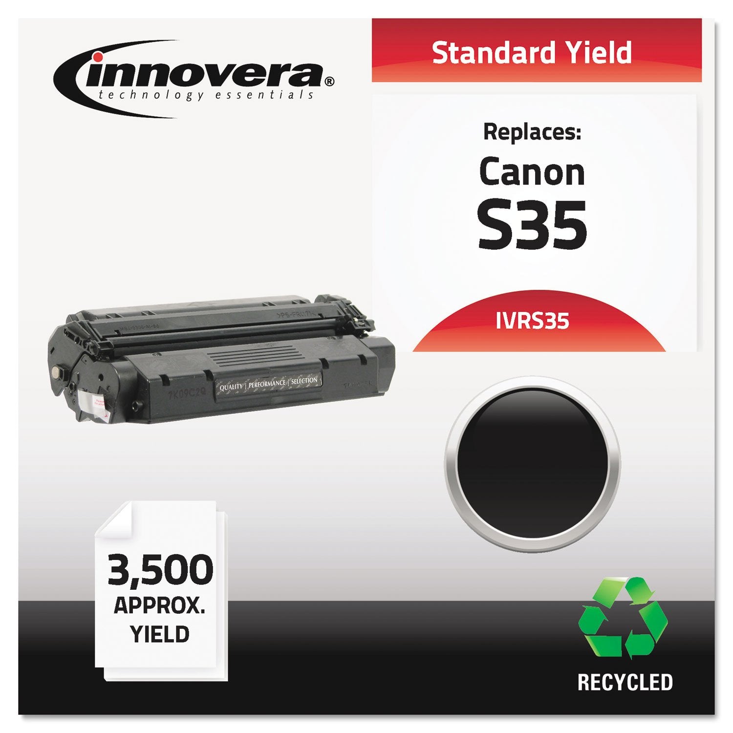 Innovera Ivrs35 Remanufactured 3500 Page Yield Toner Replacement For S35 (7833A001Aa)   Black