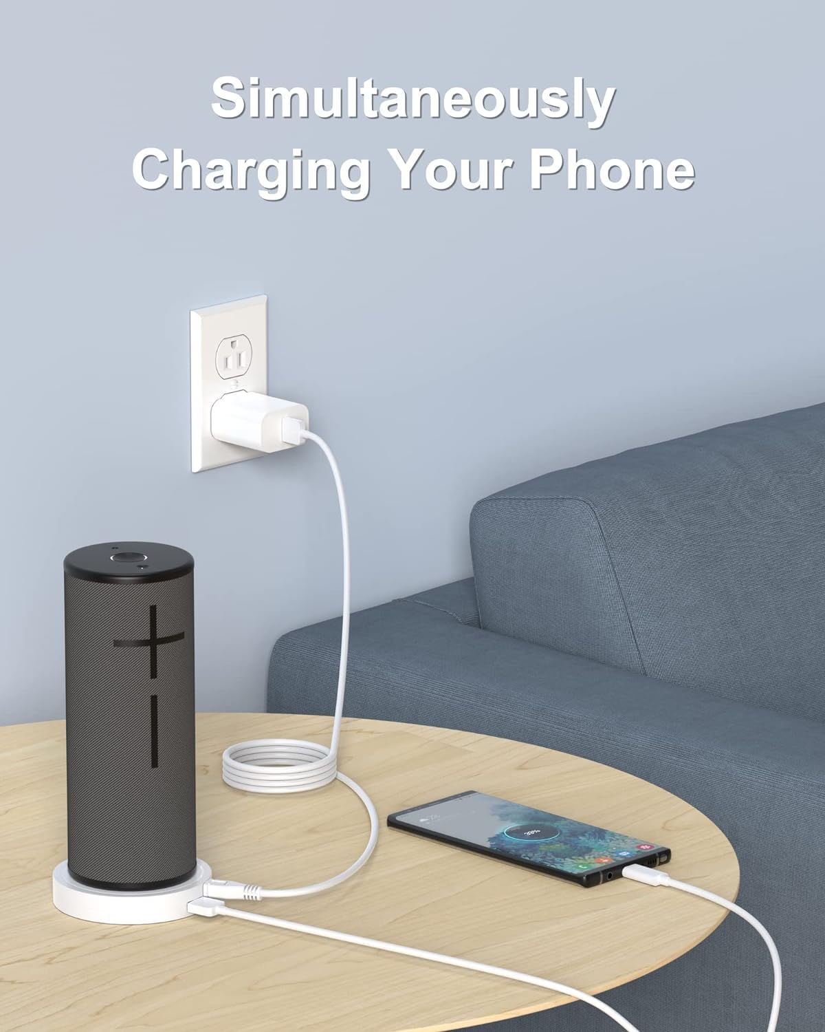 Fgieu Charging Dock Compatible With Ultimate Ears Ue Boom 3, Megaboom 3, Blast & Megablast Portable Waterproof Speaker. (White)