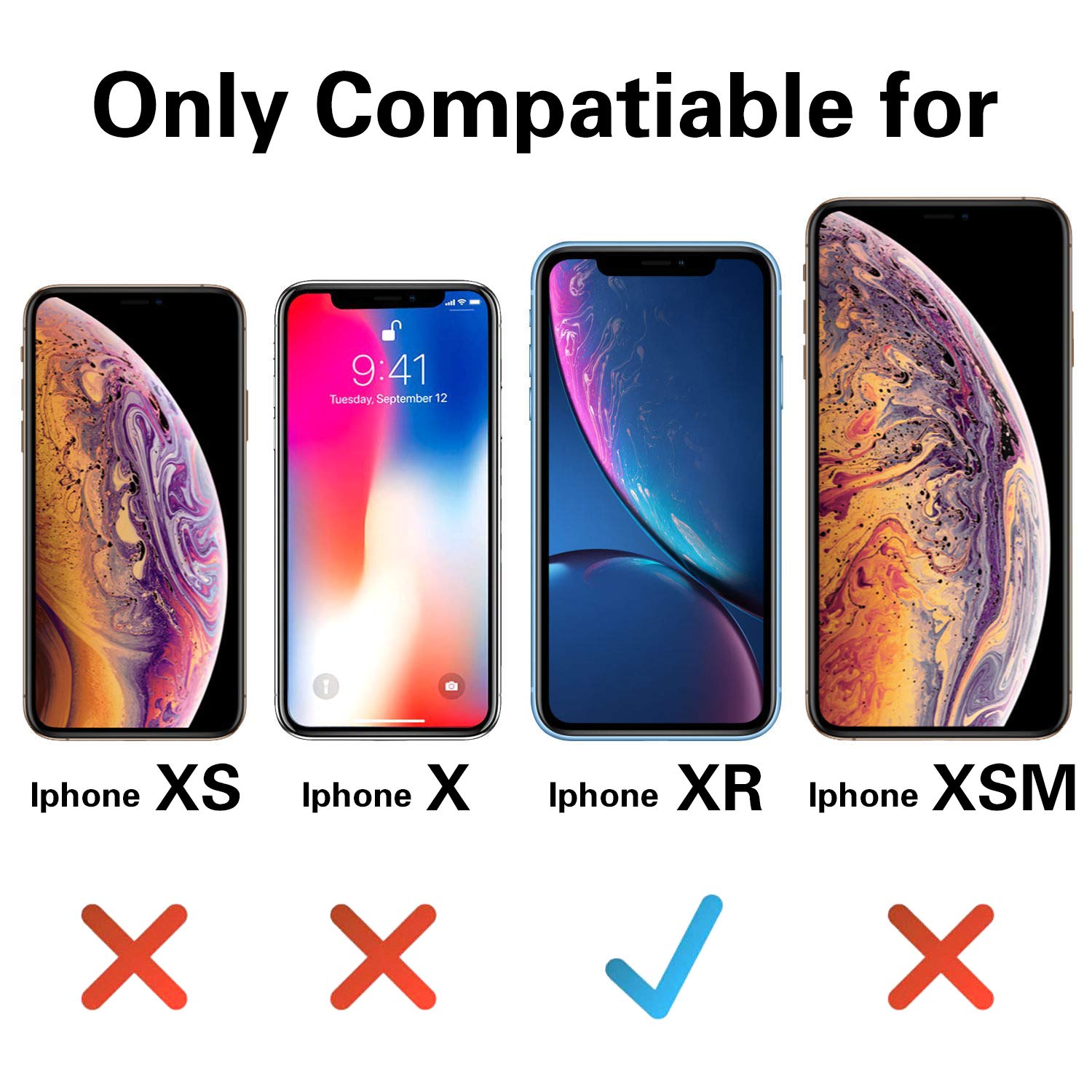 Otofly Compatible With Iphone Xr Case,Ultra Slim Fit Iphone Case Liquid Silicone Gel Cover With Full Body Protection Anti Scratc