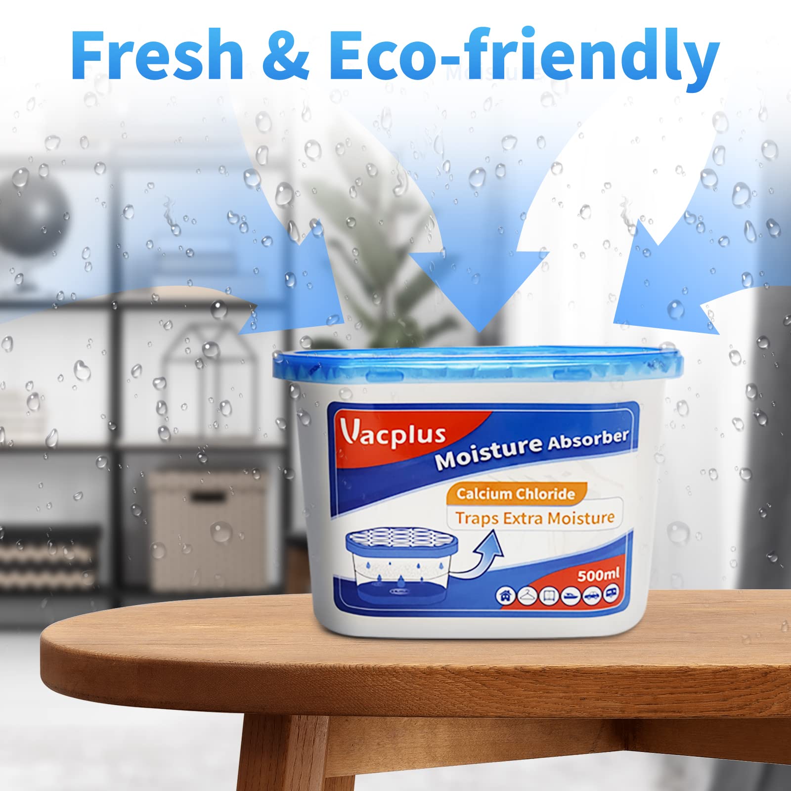 ?????????????? Moisture Absorber Boxes (6 Pack), 10.5 Oz, Unscented Humidity Absorbers Attracts Extra Moisture From Your Bathroo