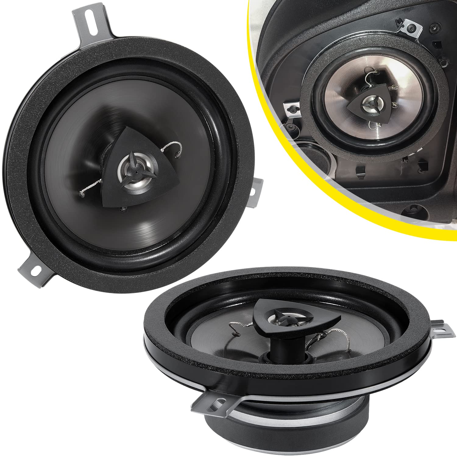2 Pack Replace For Mopar Kicker Speaker Upgrade For Jeep Wrangler Jk Jku 2007 2018 & Grand Cherokee, Commander, Liberty, Dodge C