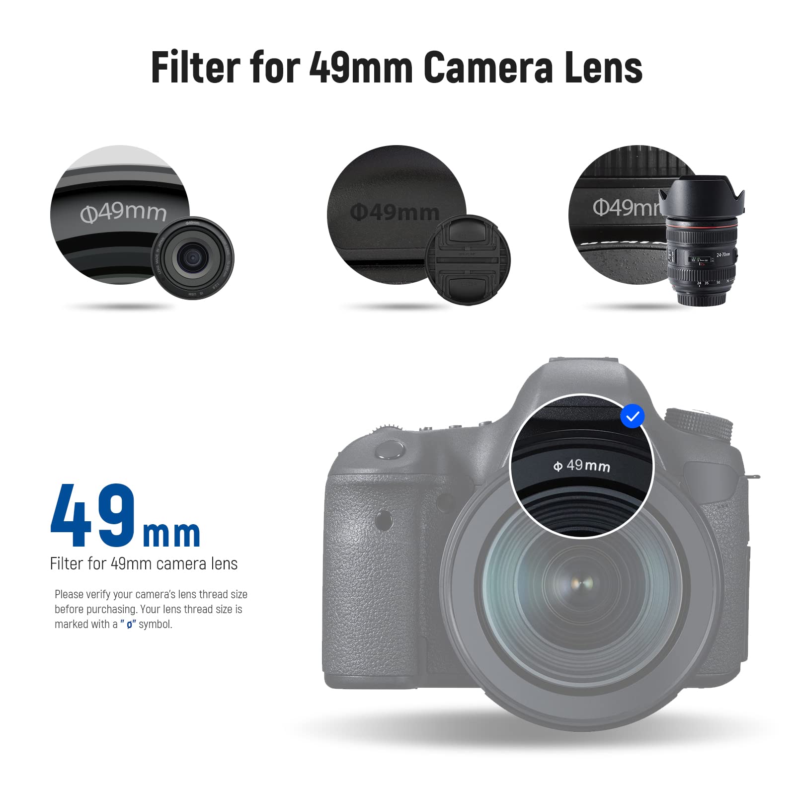 Neewer 49Mm Fixed Nd Filter Kit Nd1000 Nd64 Nd8 Nd4 Neutral Density Filter Set Double Sided 30 Layer Nano Coatings/Hd Optical Gl