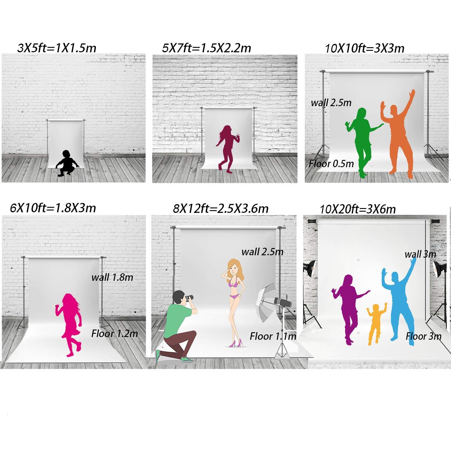 Aiikes 5X7Ft Red Brick Wall Backdrop Brick Photography Backdrop Baby Birthday Party Graduation Home Decoration Background Photo