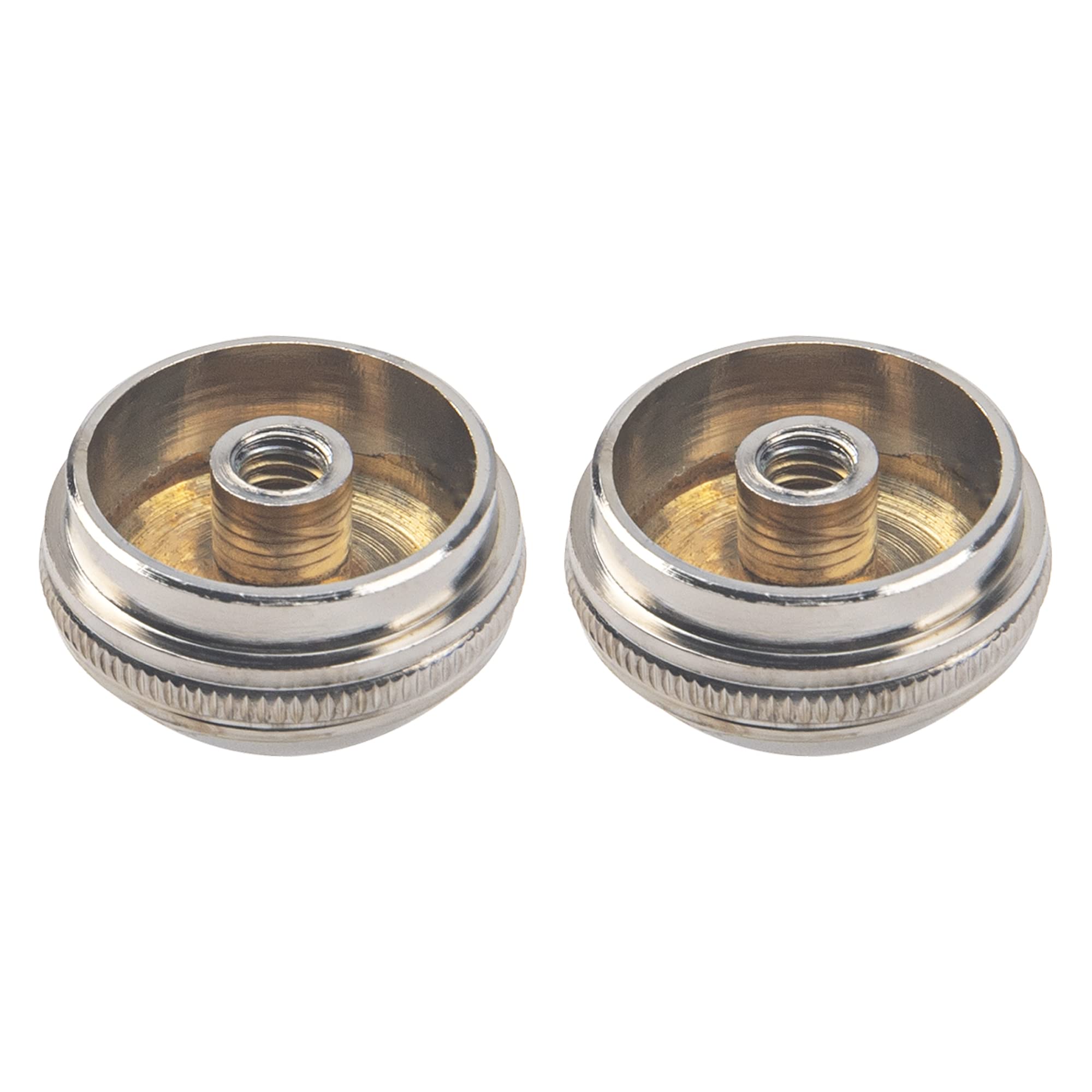 2Pcs Yootones Flute Head Crown Headjoint Screw Cap Compatible With Flute Repair Parts Instrument Accessory (Silver)