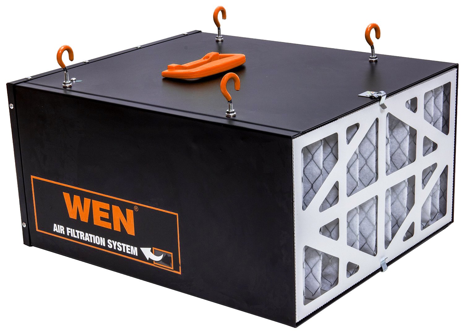 Wen 3410 3 Speed Remote Controlled Air Filtration System (300/350/400 Cfm), Basic W/ Rf Remote (400 Cfm) , Black