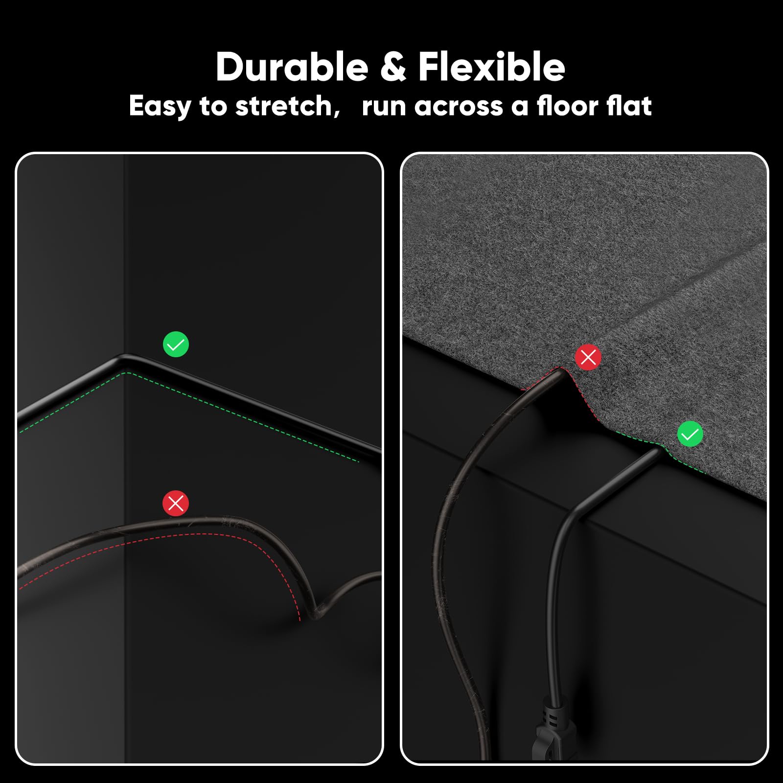 Voietolt Cat 6 Outdoor Ethernet Cable 90 Ft, 24Awg 10Gbps High Speed Cat6 Ethernet Cable Cord Waterproof Direct Burial Lldpe Uv