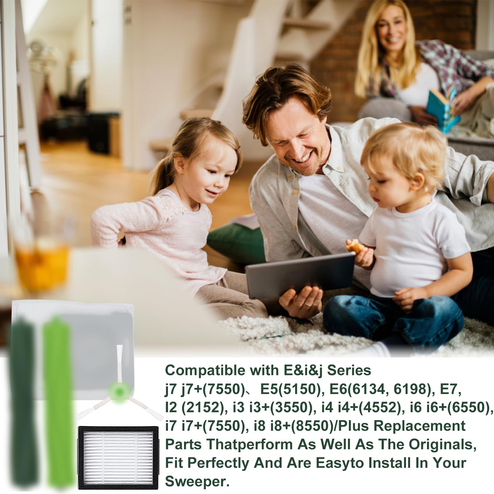 Katerelis 26 Pack Compatible With E/I/J Series Replacement Parts, E5 E6 E7 I2 I3 I3+I4 I4+ I6 I6+ I7 I7+ I8 I8+/Plus, 2 Sets Of